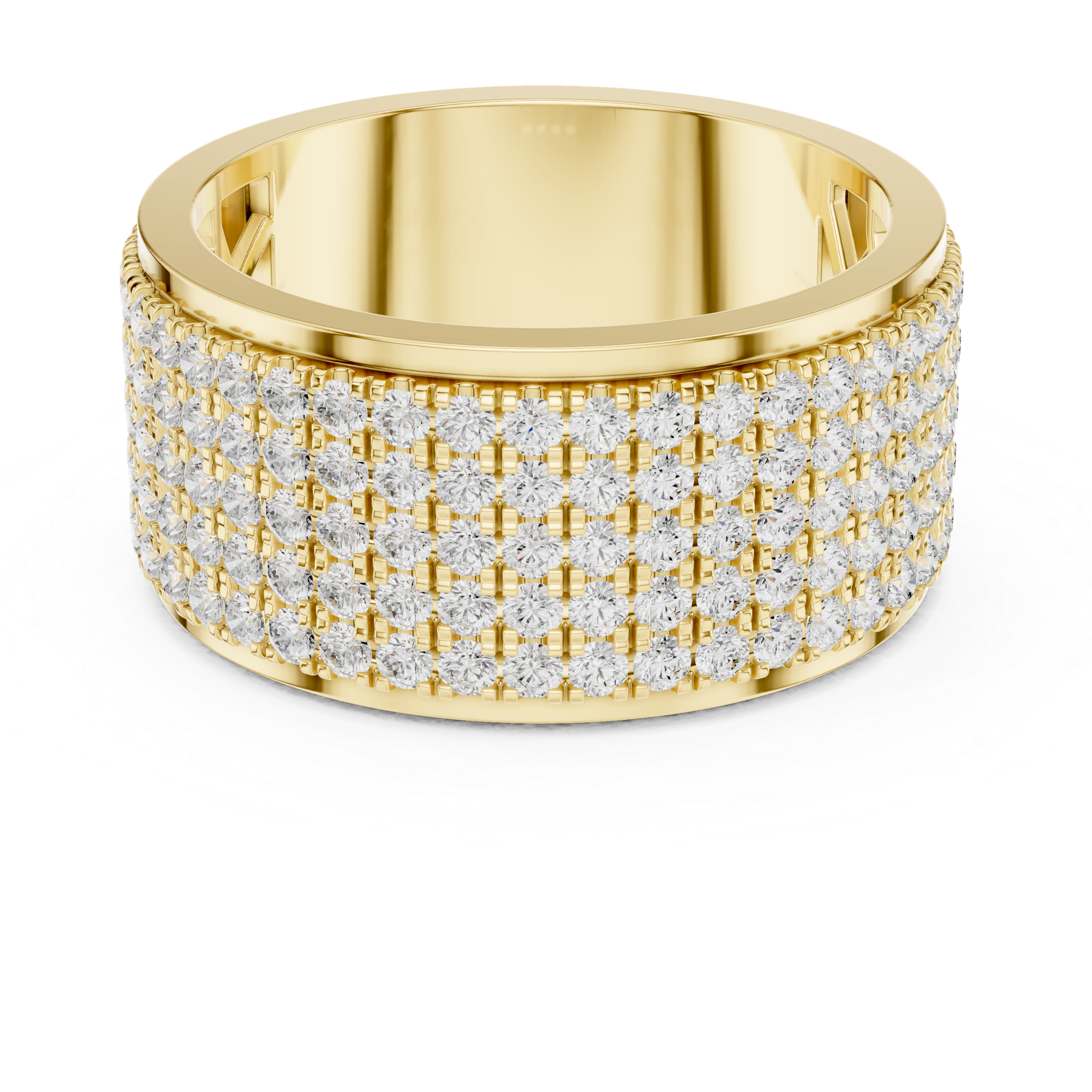 Bold Pavé Lab-Grown Diamond Men’s Band – Kiashaa Jewellery