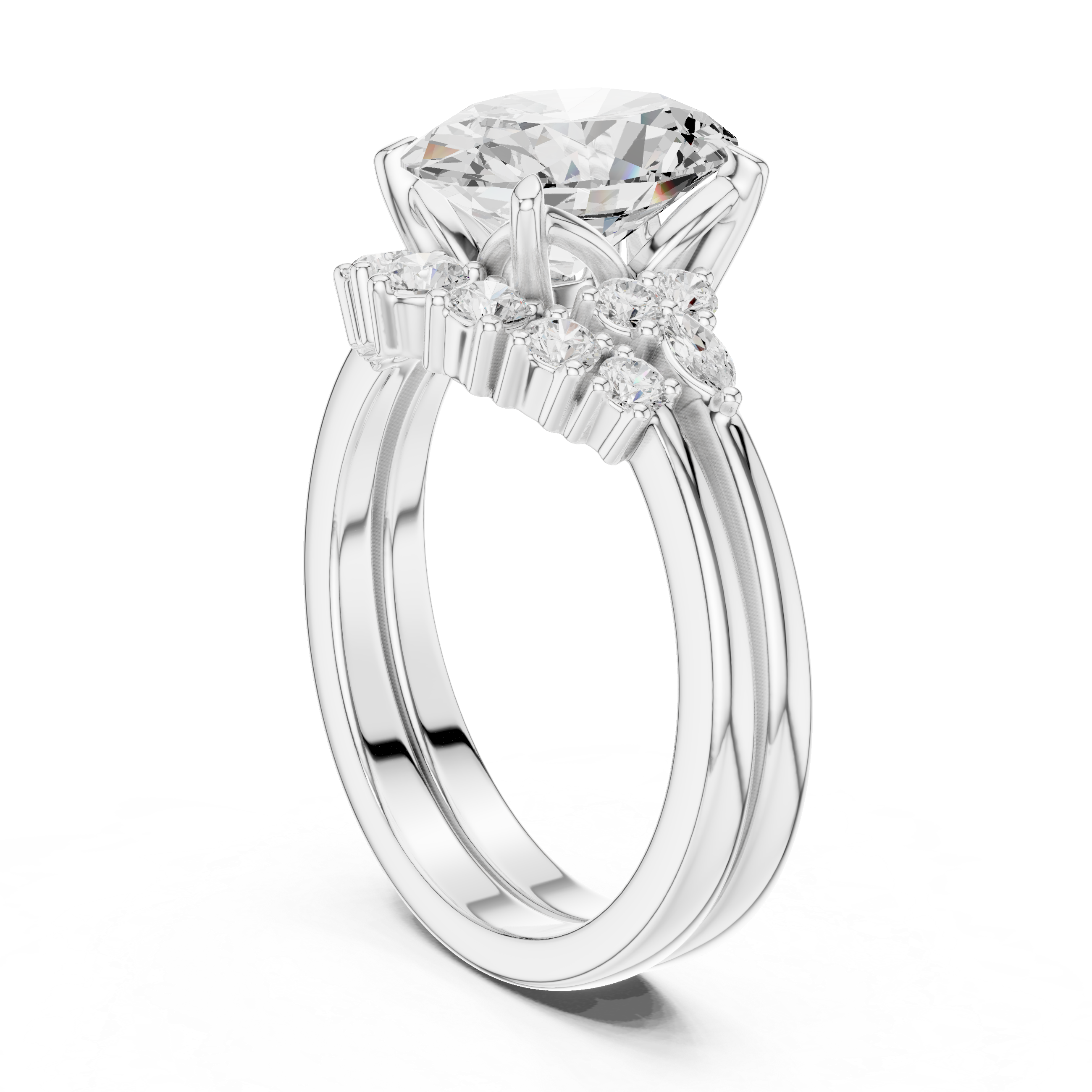 IGI Certified Oval-Cut Lab-Grown Diamond Engagement Ring | 14K & 18K Rose Gold | Kiashaa Jewellery