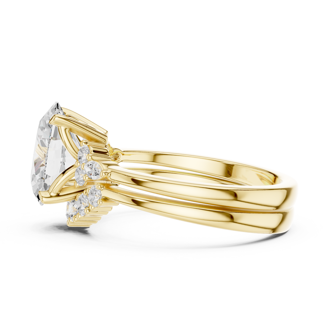 IGI Certified Oval-Cut Lab-Grown Diamond Engagement Ring | 14K & 18K Rose Gold | Kiashaa Jewellery
