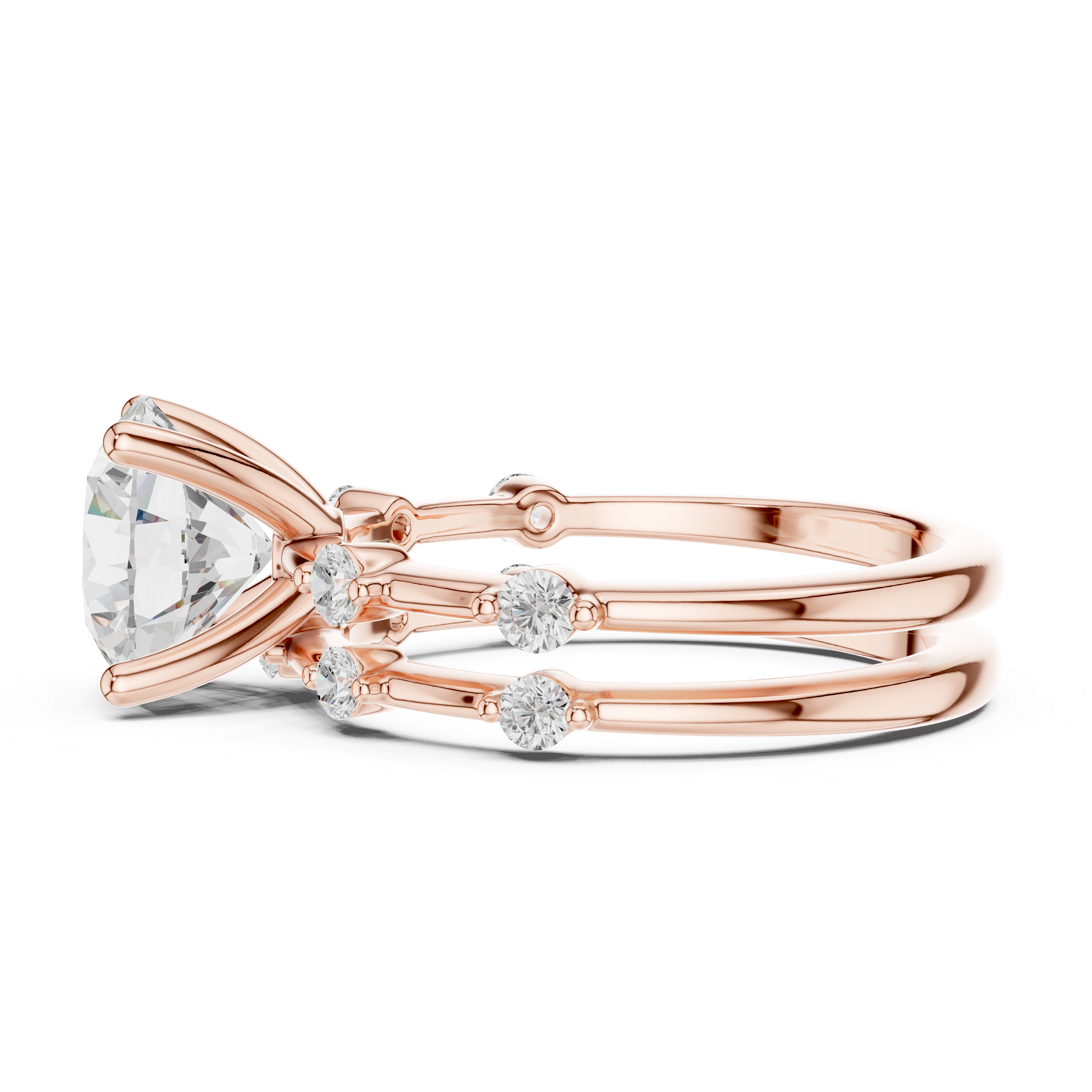 IGI Certified Round-Cut Solitaire Lab-Grown Diamond Ring | 14K & 18K Rose Gold | Kiashaa Jewellery