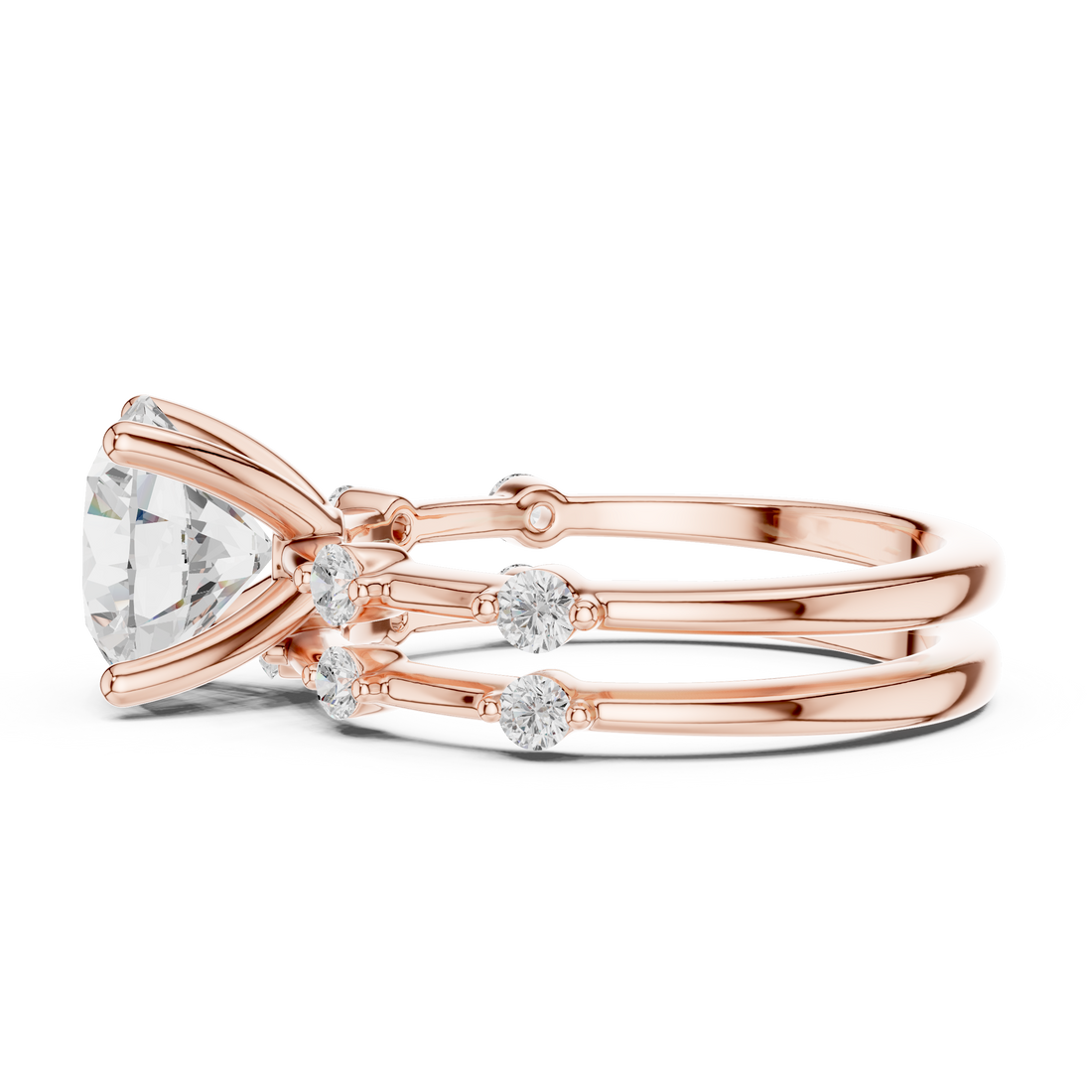 IGI Certified Round-Cut Solitaire Lab-Grown Diamond Ring | 14K & 18K Rose Gold | Kiashaa Jewellery