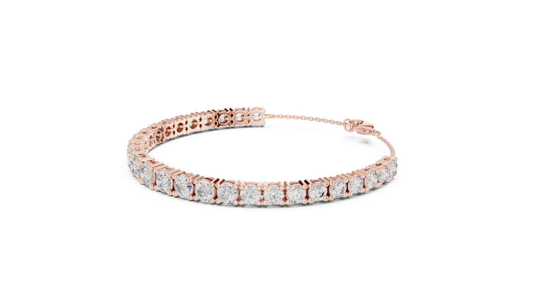 Classic Lab-Grown Diamond Tennis Bracelet in 14K/18K Rose Gold