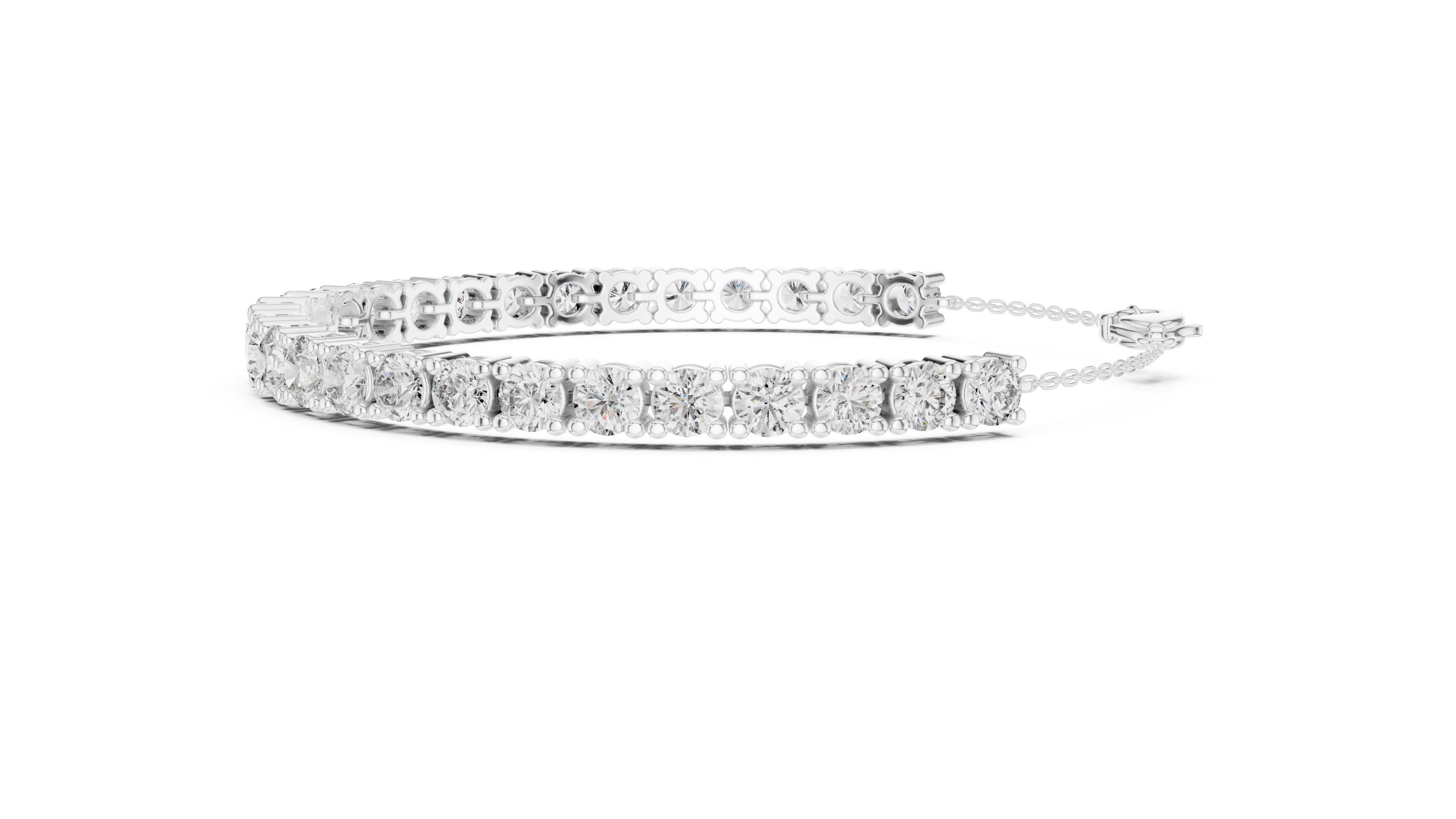 Classic Lab-Grown Diamond Tennis Bracelet in 14K/18K Rose Gold