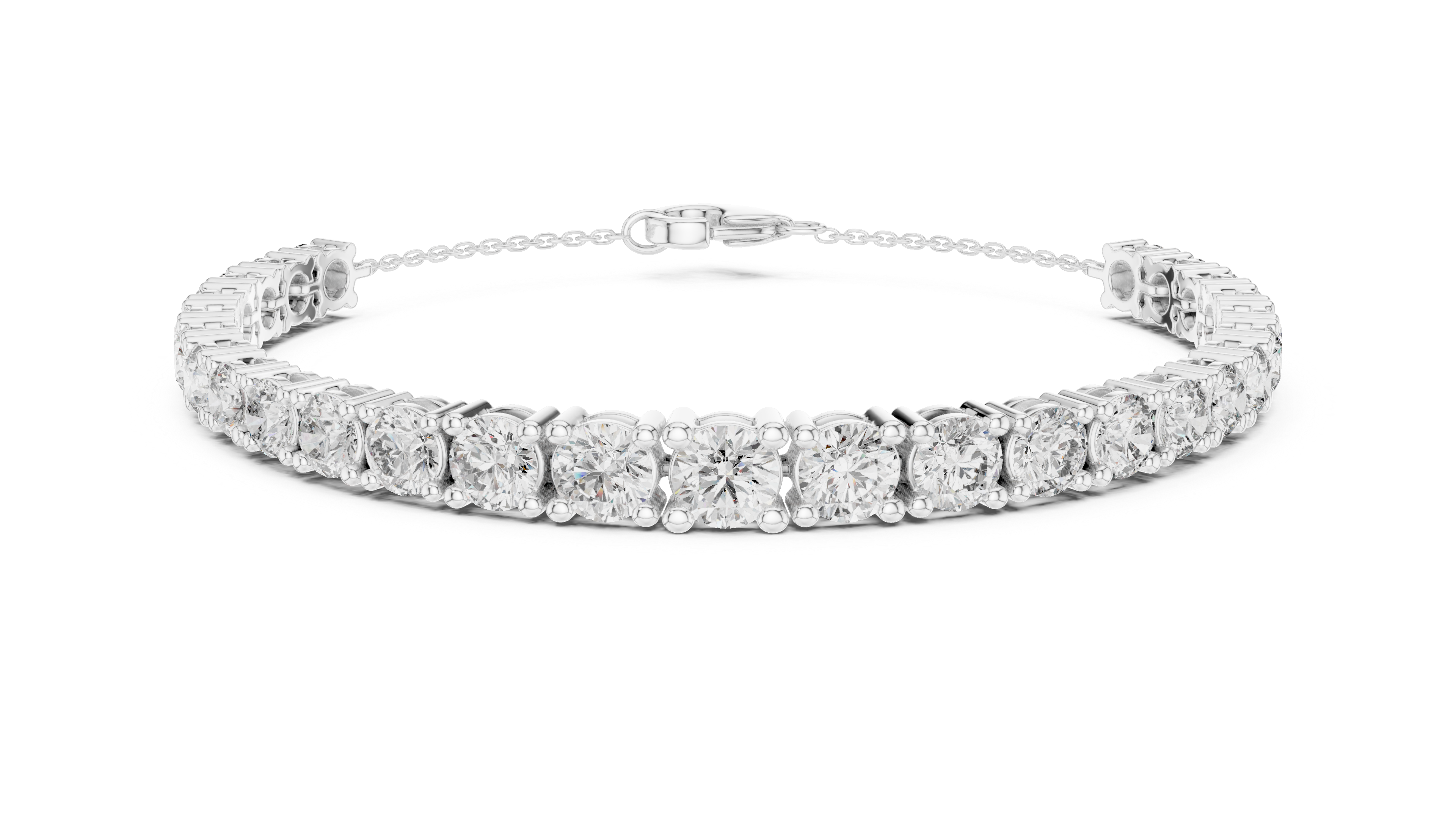 Classic Lab-Grown Diamond Tennis Bracelet in 14K/18K Rose Gold