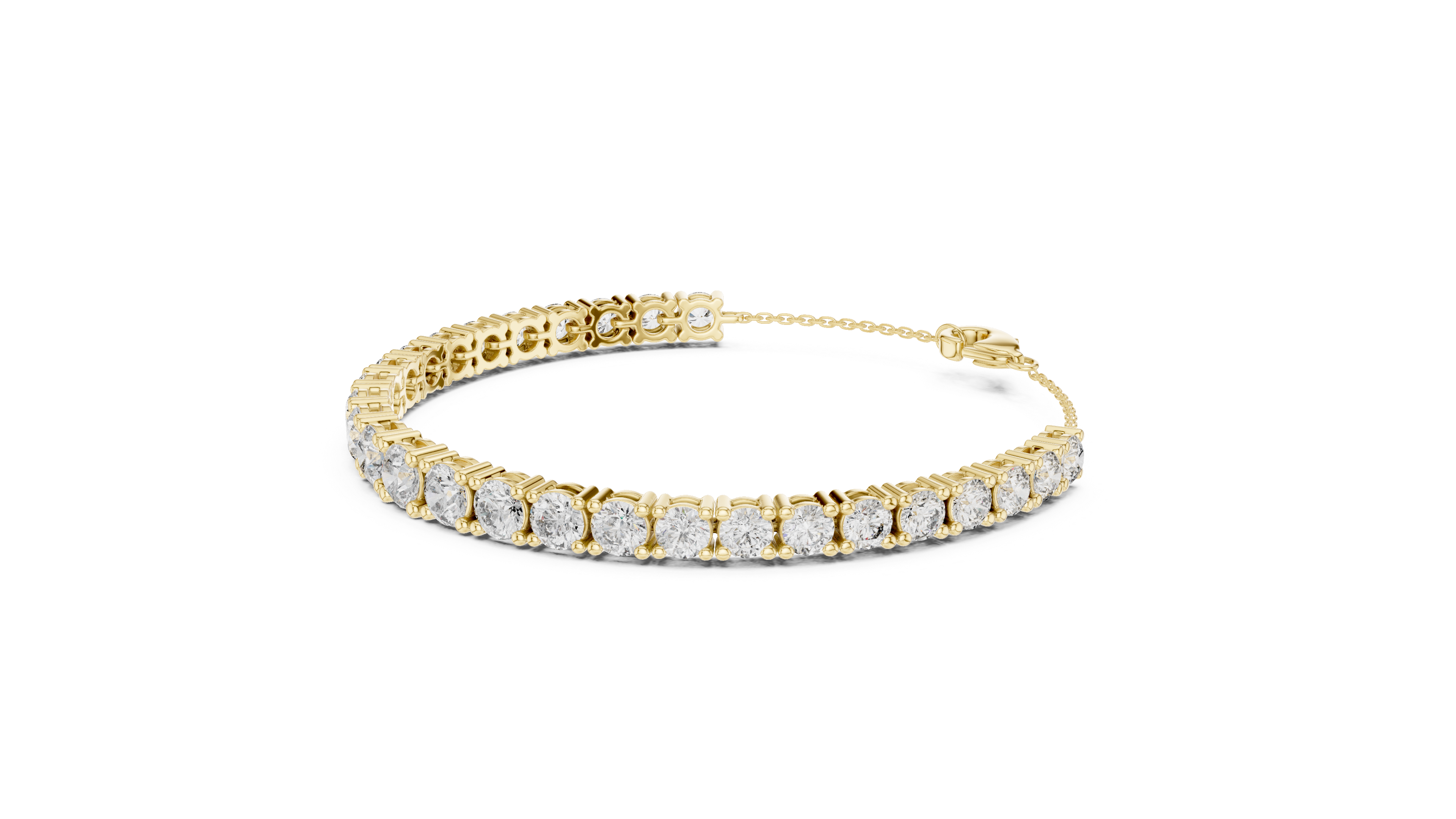 Classic Lab-Grown Diamond Tennis Bracelet in 14K/18K Rose Gold