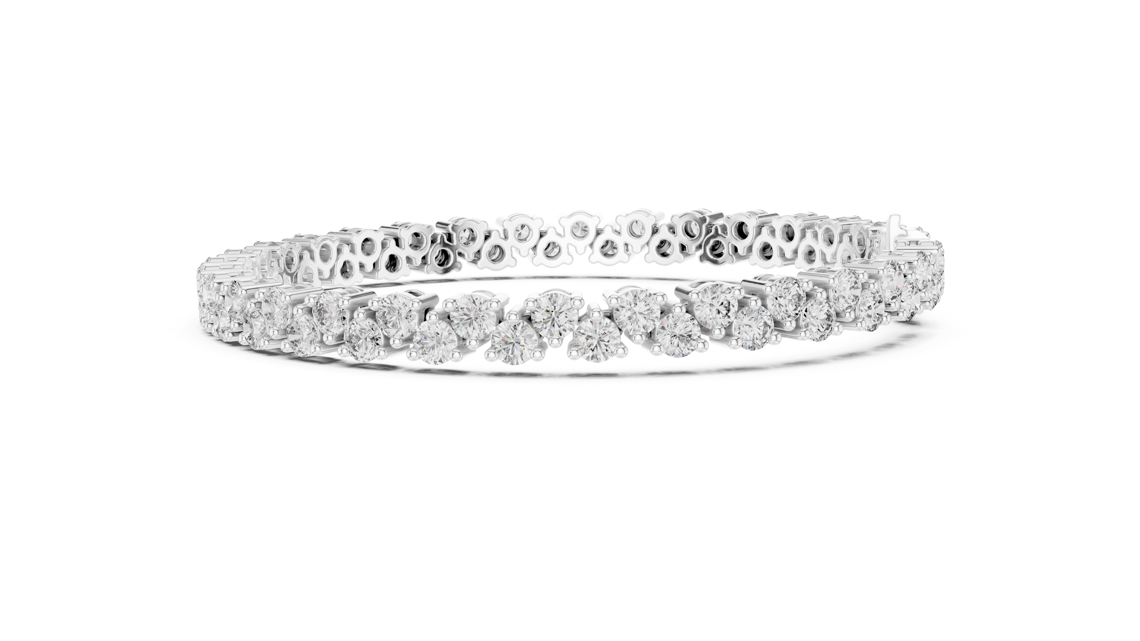 Luxurious Lab-Grown Diamond Tennis Bracelet in 14K/18K Rose Gold