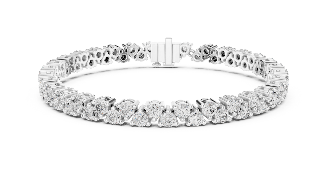 Luxurious Lab-Grown Diamond Tennis Bracelet in 14K/18K Rose Gold