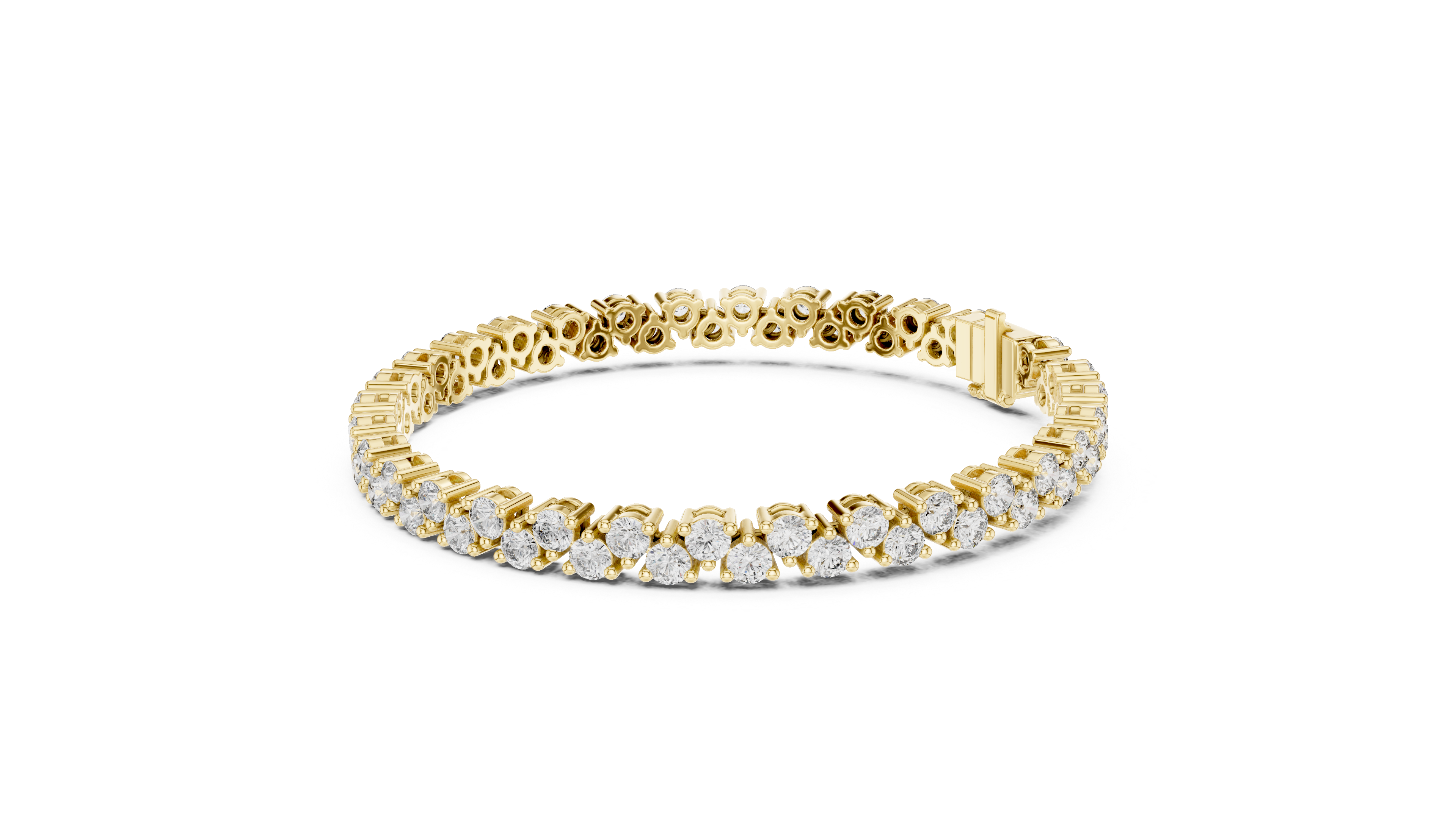 Luxurious Lab-Grown Diamond Tennis Bracelet in 14K/18K Rose Gold