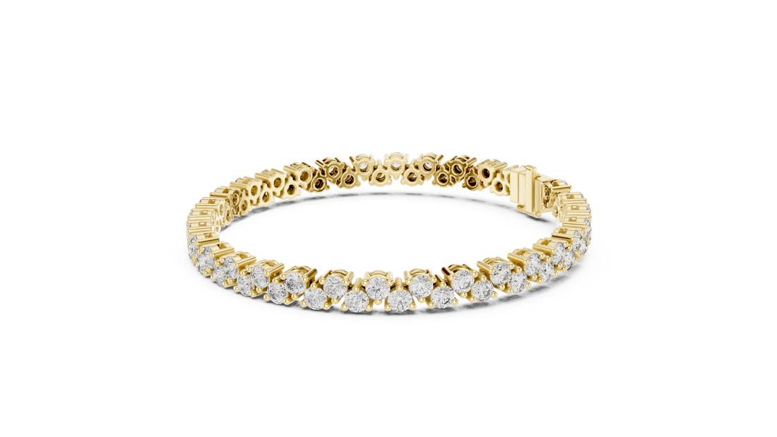 Luxurious Lab-Grown Diamond Tennis Bracelet in 14K/18K Rose Gold