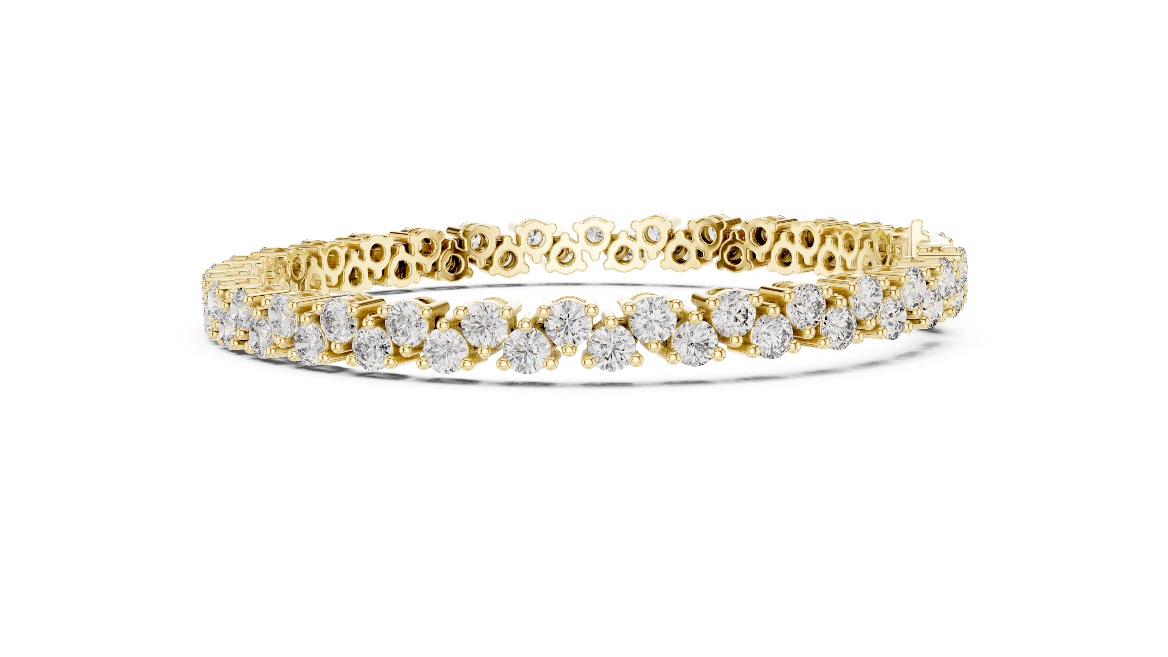 Luxurious Lab-Grown Diamond Tennis Bracelet in 14K/18K Rose Gold