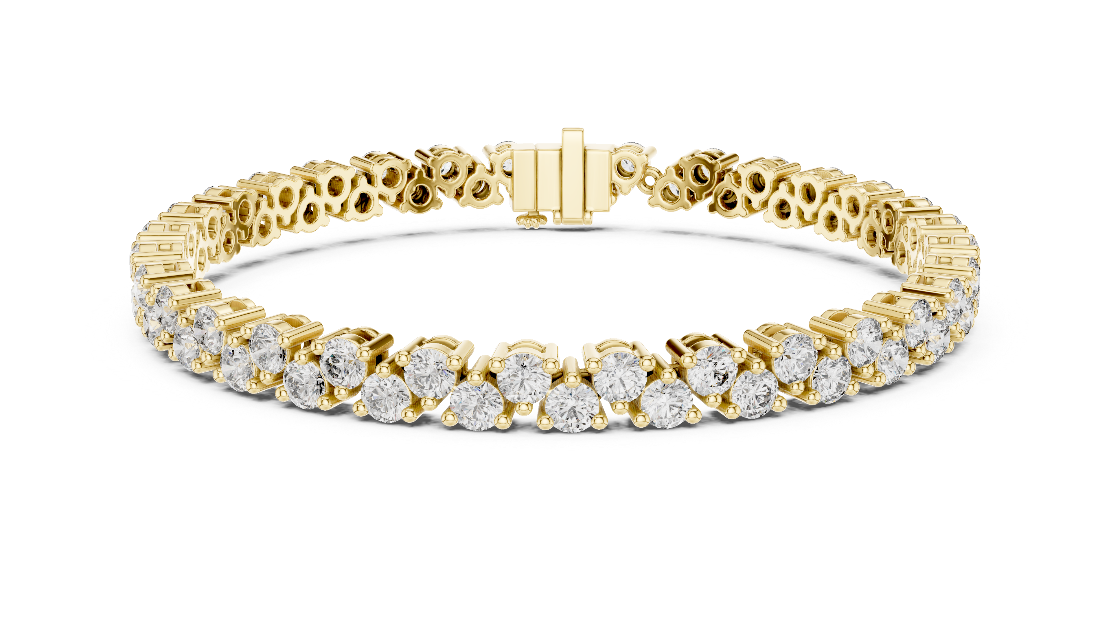 Luxurious Lab-Grown Diamond Tennis Bracelet in 14K/18K Rose Gold