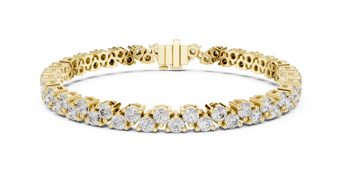 Luxurious Lab-Grown Diamond Tennis Bracelet in 14K/18K Rose Gold