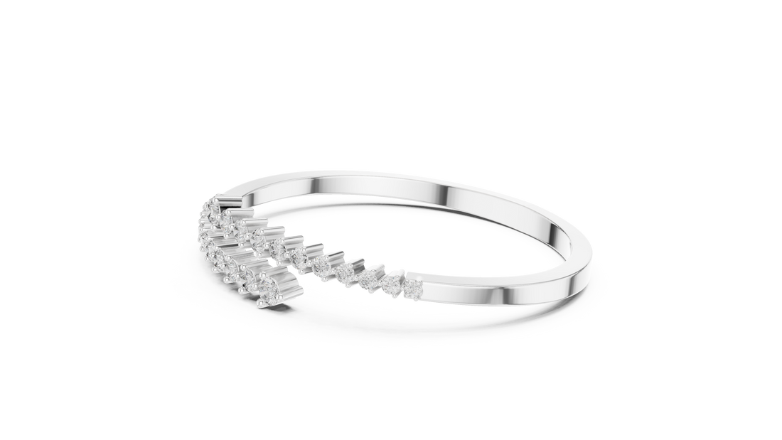 Heart Motif Lab-Grown Diamond Bracelet in 14K/18K Rose Gold