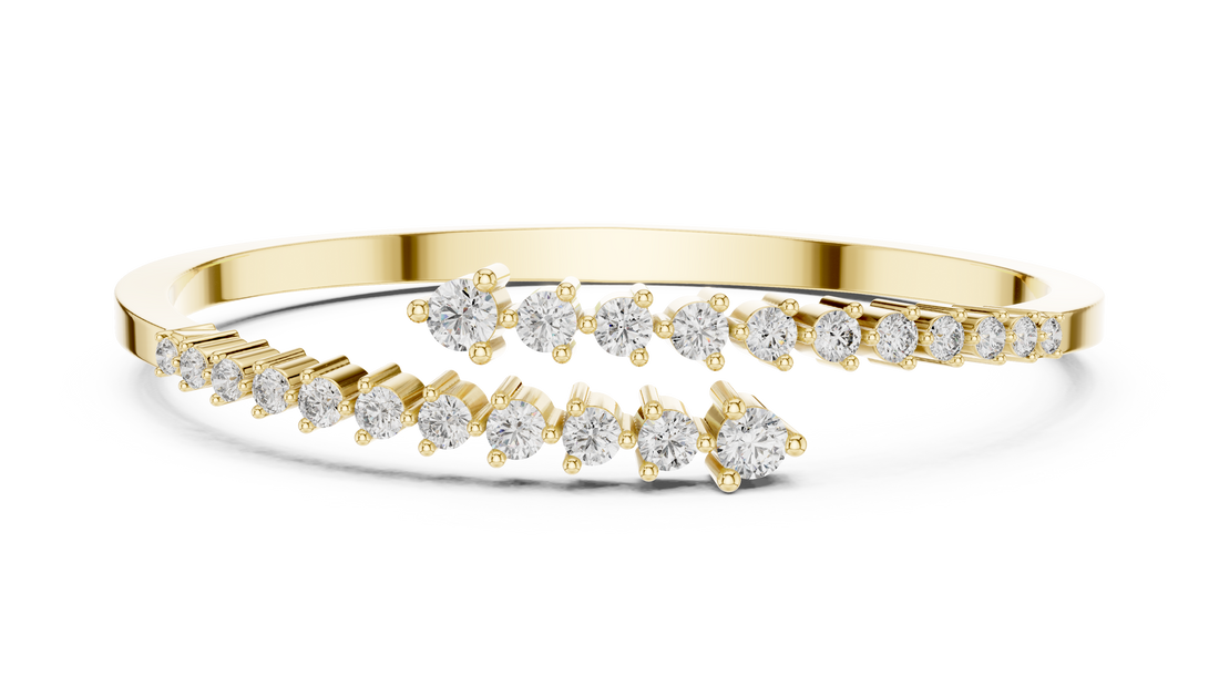 Heart Motif Lab-Grown Diamond Bracelet in 14K/18K Rose Gold