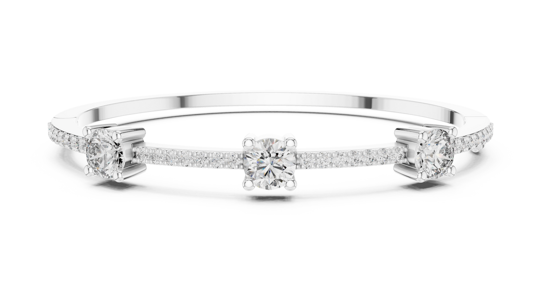 Solitaire Accent Lab-Grown Diamond Bracelet in 14K/18K Rose Gold