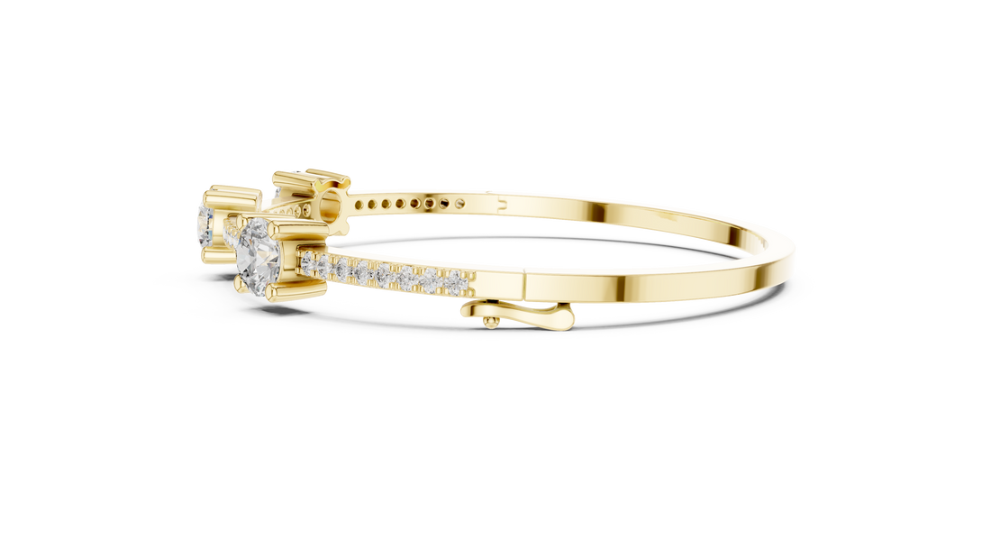 Solitaire Accent Lab-Grown Diamond Bracelet in 14K/18K Rose Gold