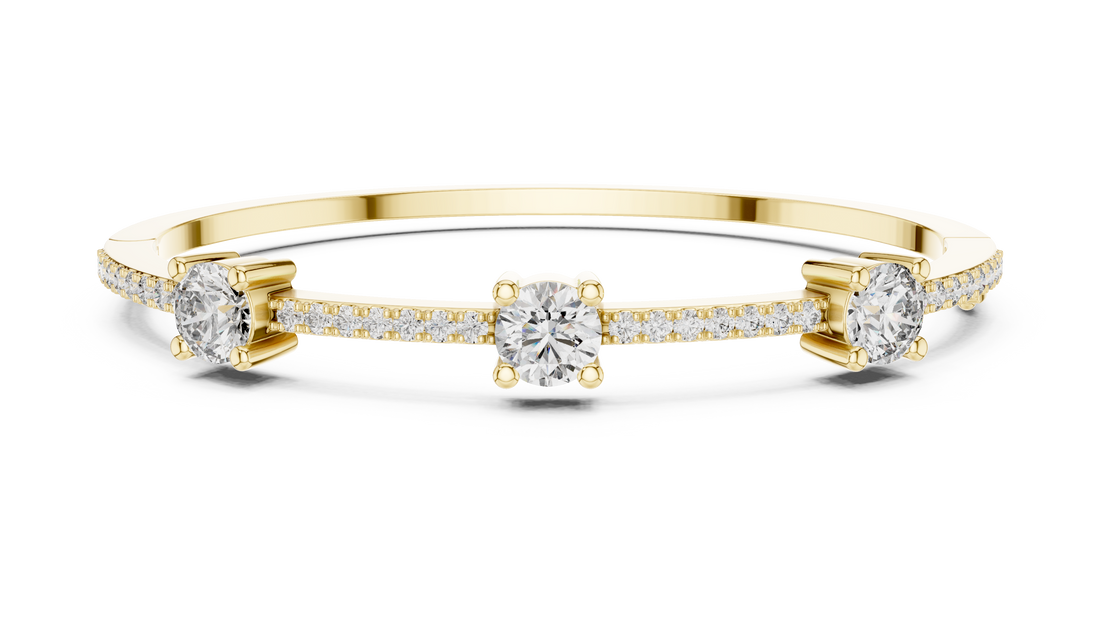 Solitaire Accent Lab-Grown Diamond Bracelet in 14K/18K Rose Gold