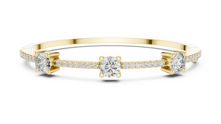 Solitaire Accent Lab-Grown Diamond Bracelet in 14K/18K Rose Gold