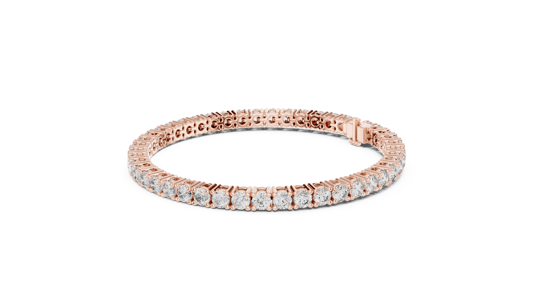 Classic Round Lab-Grown Diamond Tennis Bracelet in 14K/18K Rose Gold
