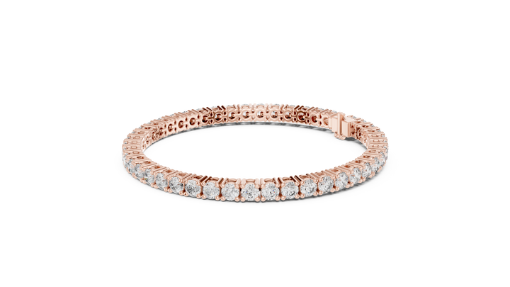 Classic Round Lab-Grown Diamond Tennis Bracelet in 14K/18K Rose Gold