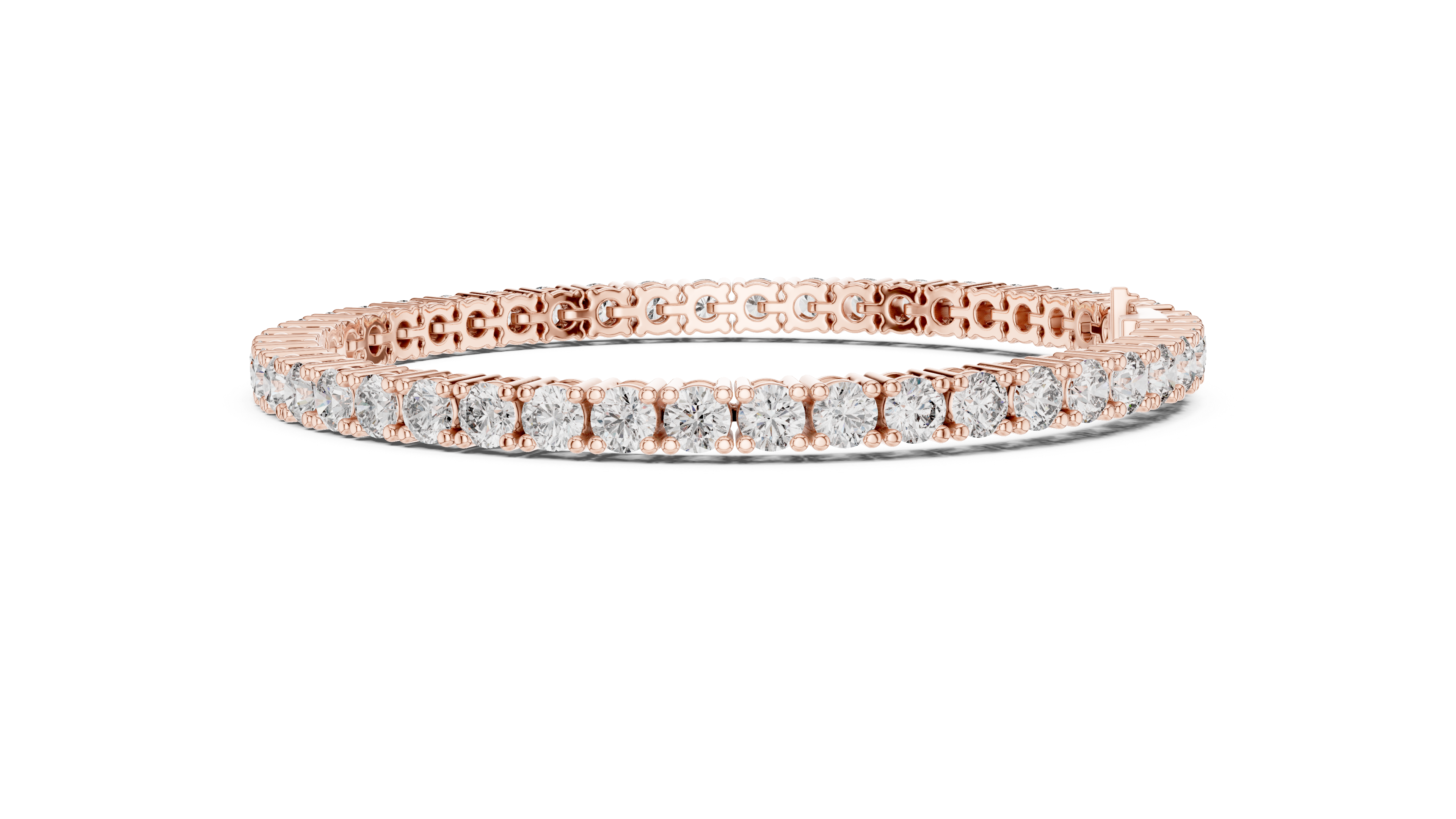 Classic Round Lab-Grown Diamond Tennis Bracelet in 14K/18K Rose Gold