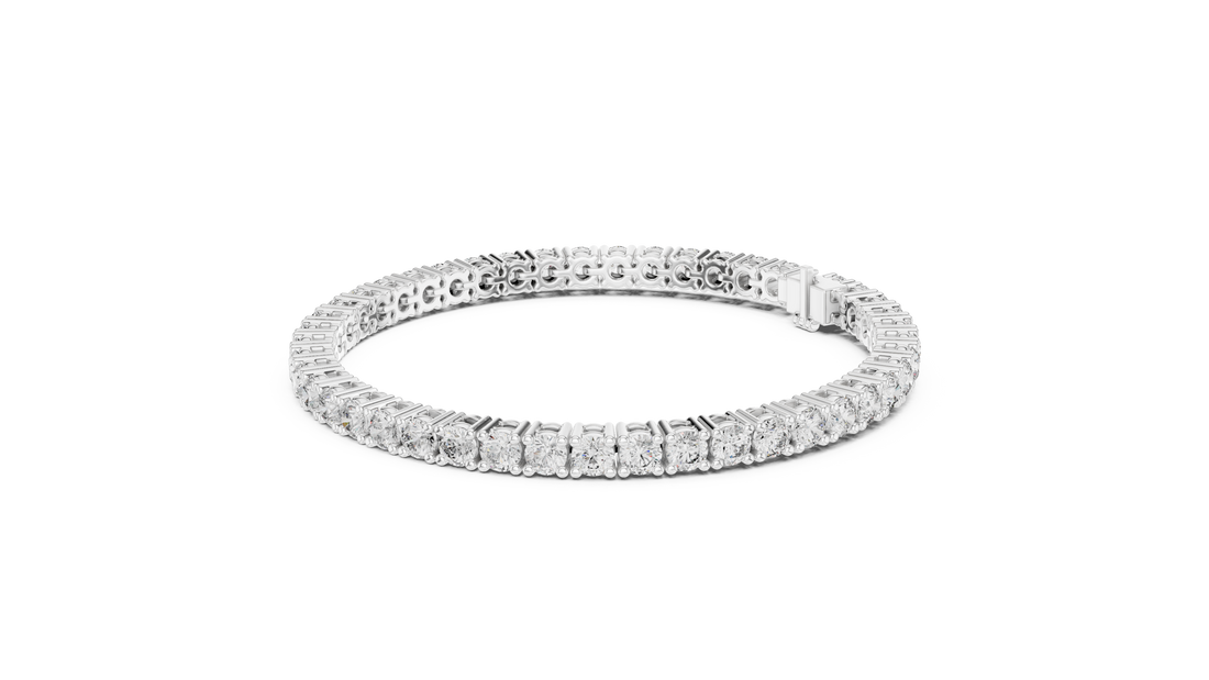 Classic Round Lab-Grown Diamond Tennis Bracelet in 14K/18K Rose Gold