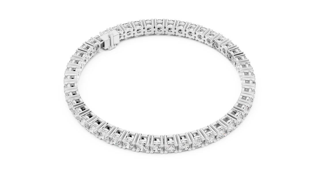 Classic Round Lab-Grown Diamond Tennis Bracelet in 14K/18K Rose Gold