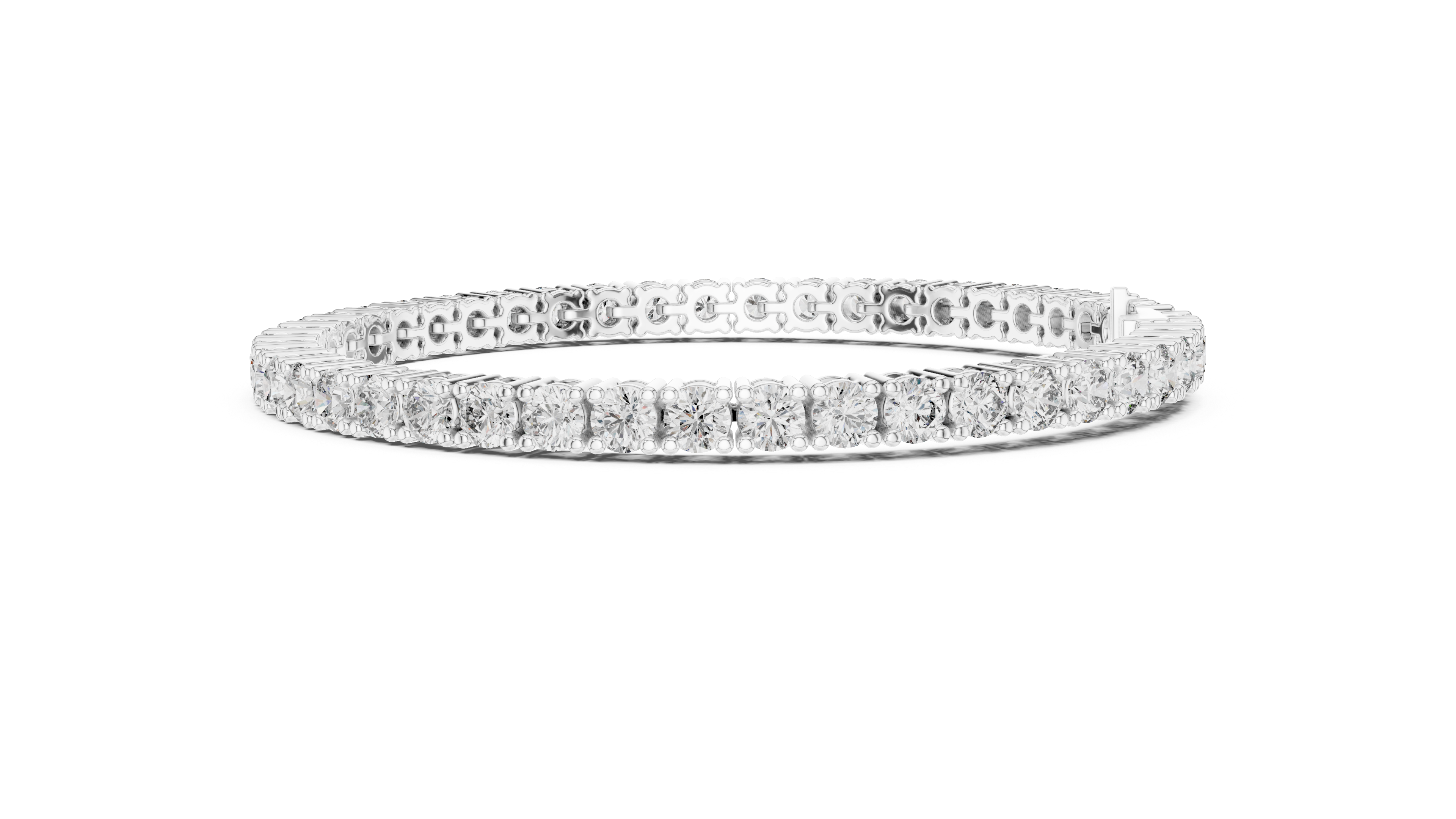 Classic Round Lab-Grown Diamond Tennis Bracelet in 14K/18K Rose Gold
