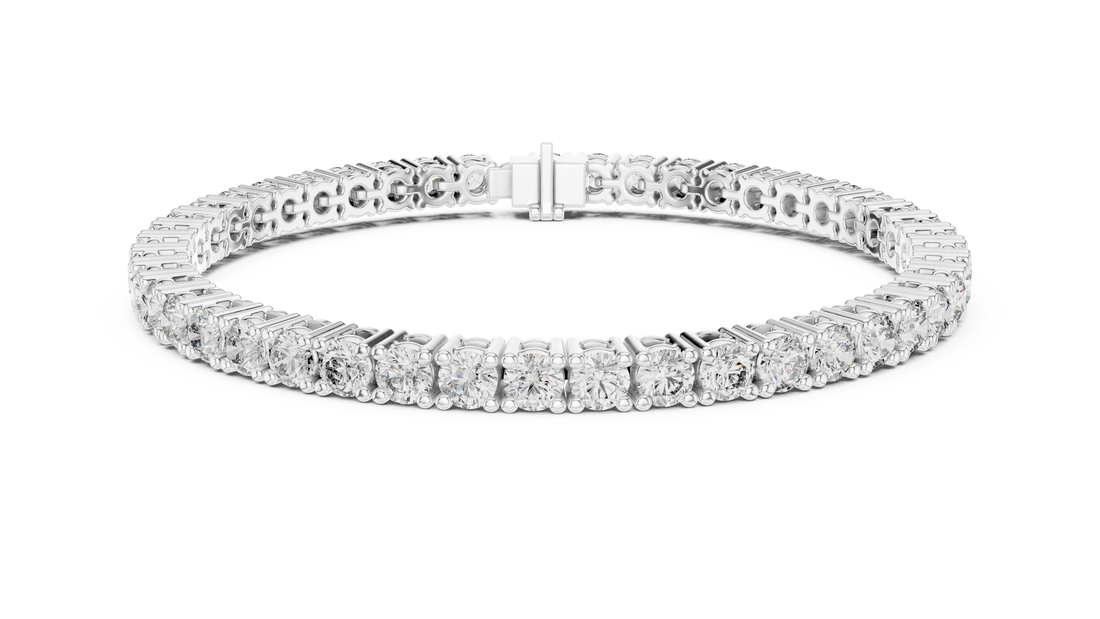 Classic Round Lab-Grown Diamond Tennis Bracelet in 14K/18K Rose Gold