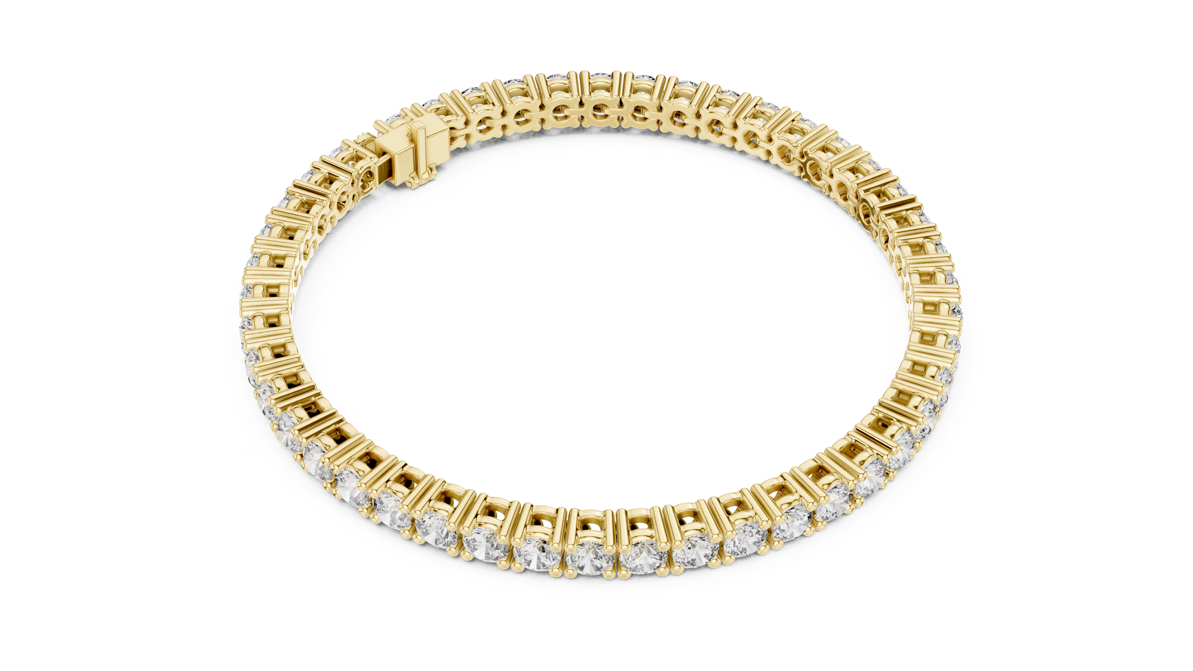 Classic Round Lab-Grown Diamond Tennis Bracelet in 14K/18K Rose Gold