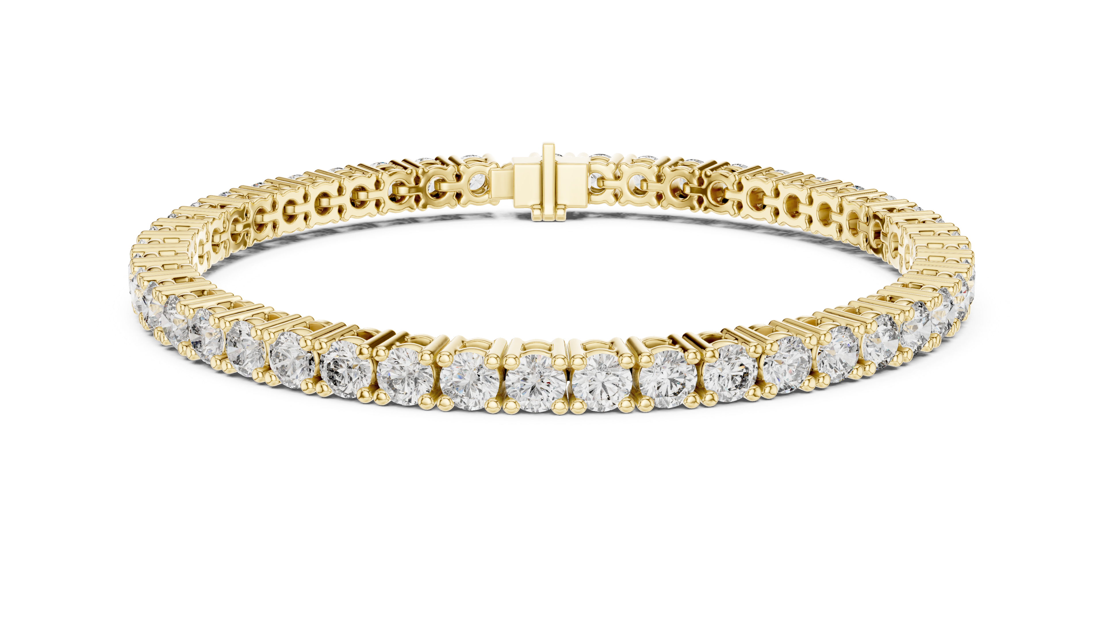 Classic Round Lab-Grown Diamond Tennis Bracelet in 14K/18K Rose Gold