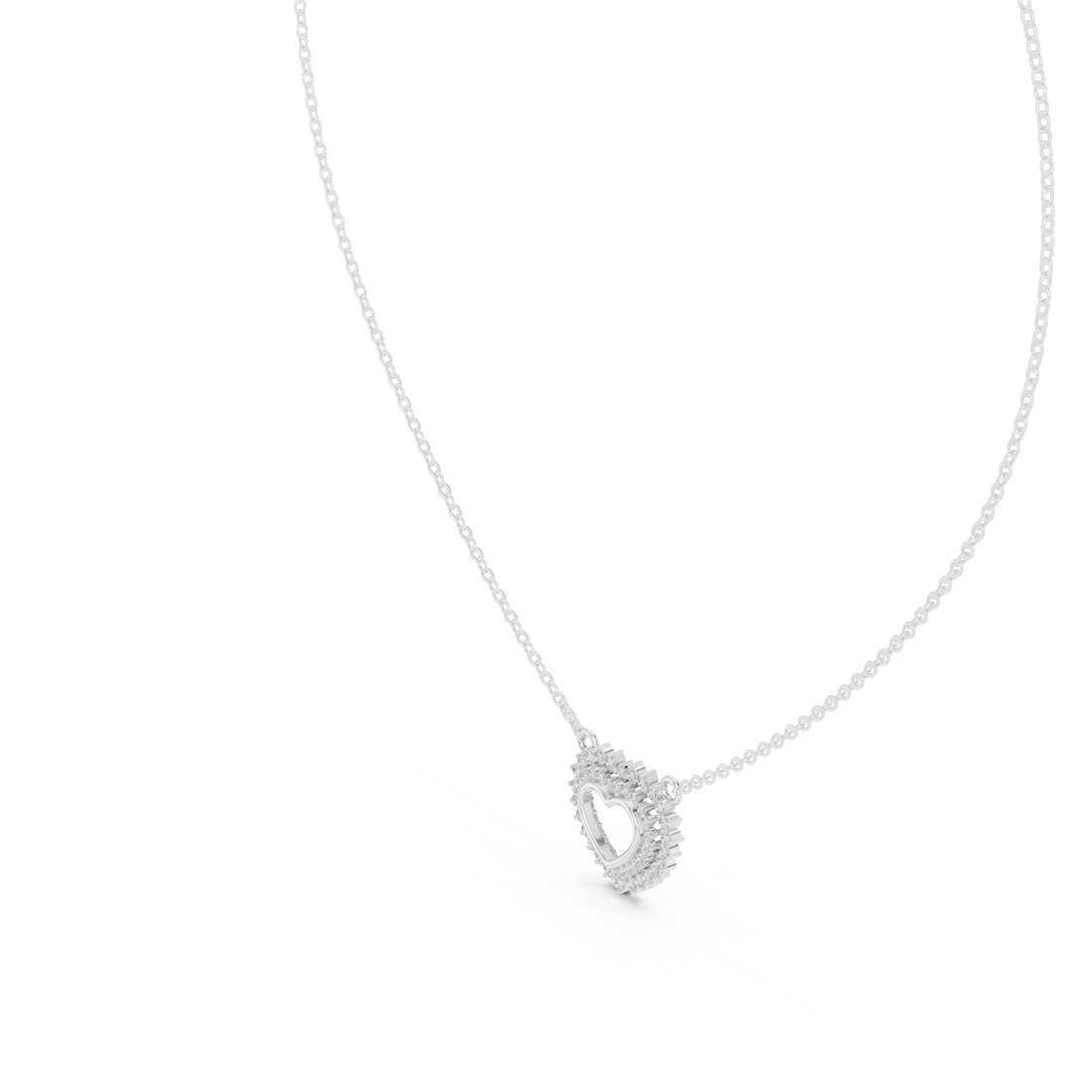 Halo Heart Diamond Pendant | 14K & 18K Gold | IGI Certified