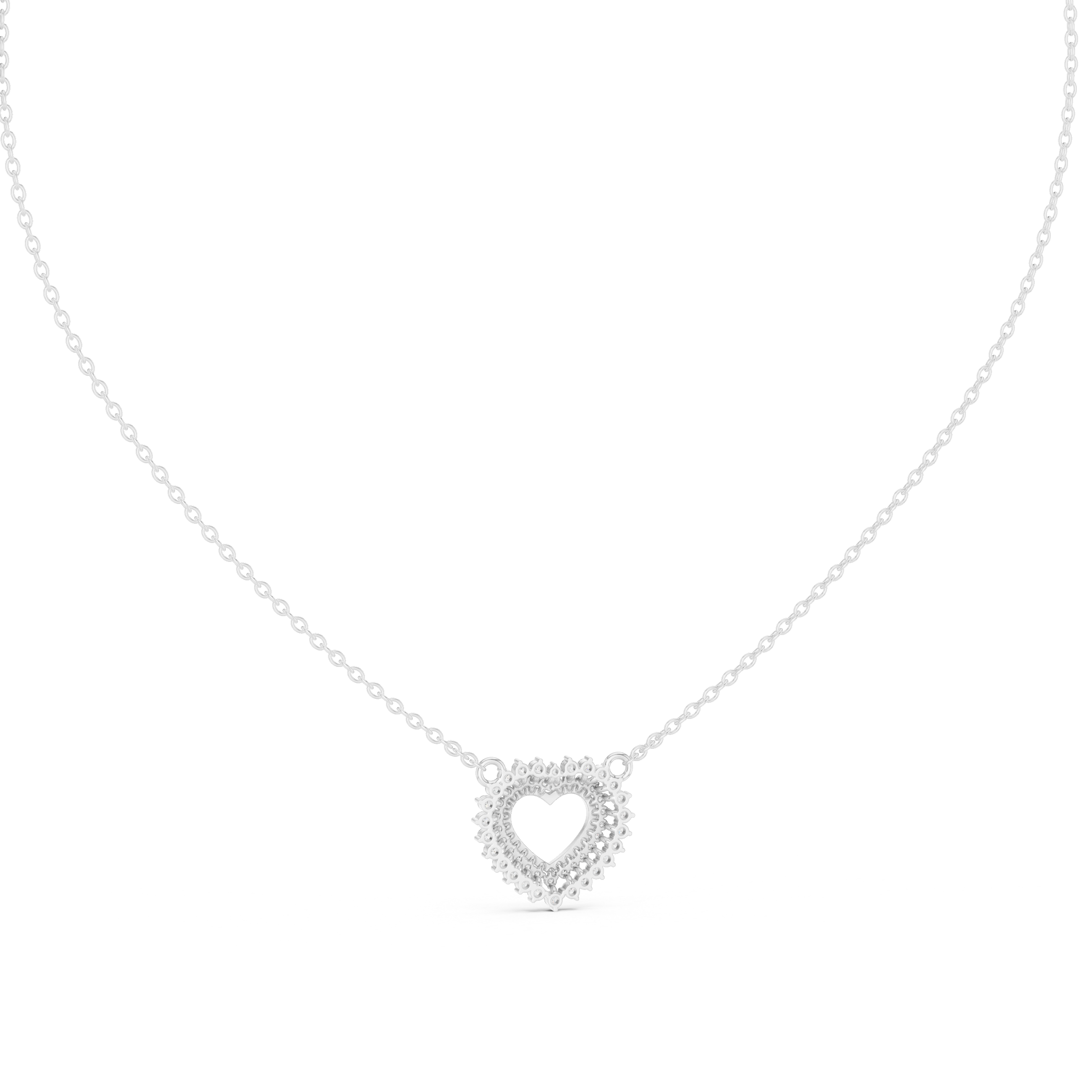 Halo Heart Diamond Pendant | 14K & 18K Gold | IGI Certified
