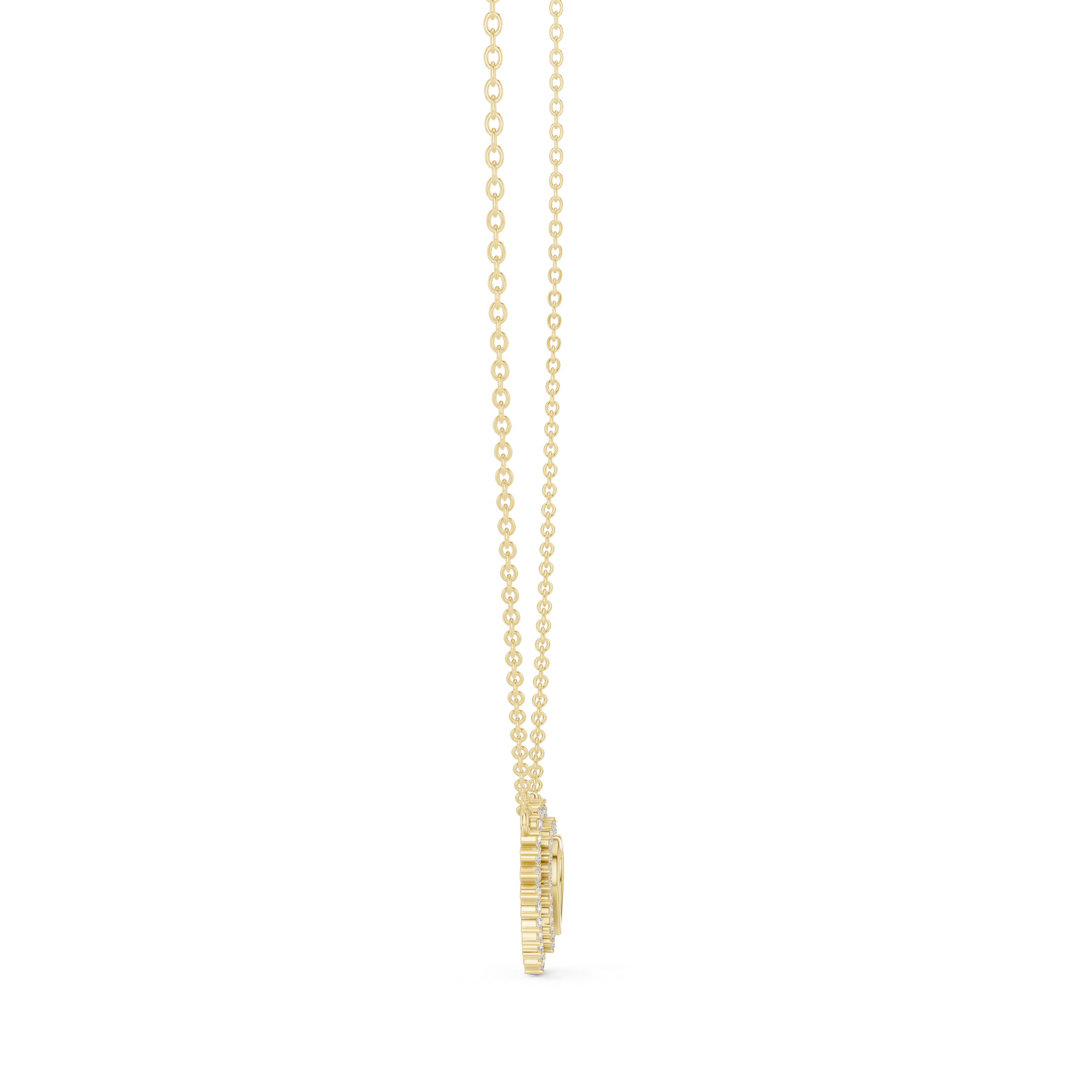 Halo Heart Diamond Pendant | 14K & 18K Gold | IGI Certified