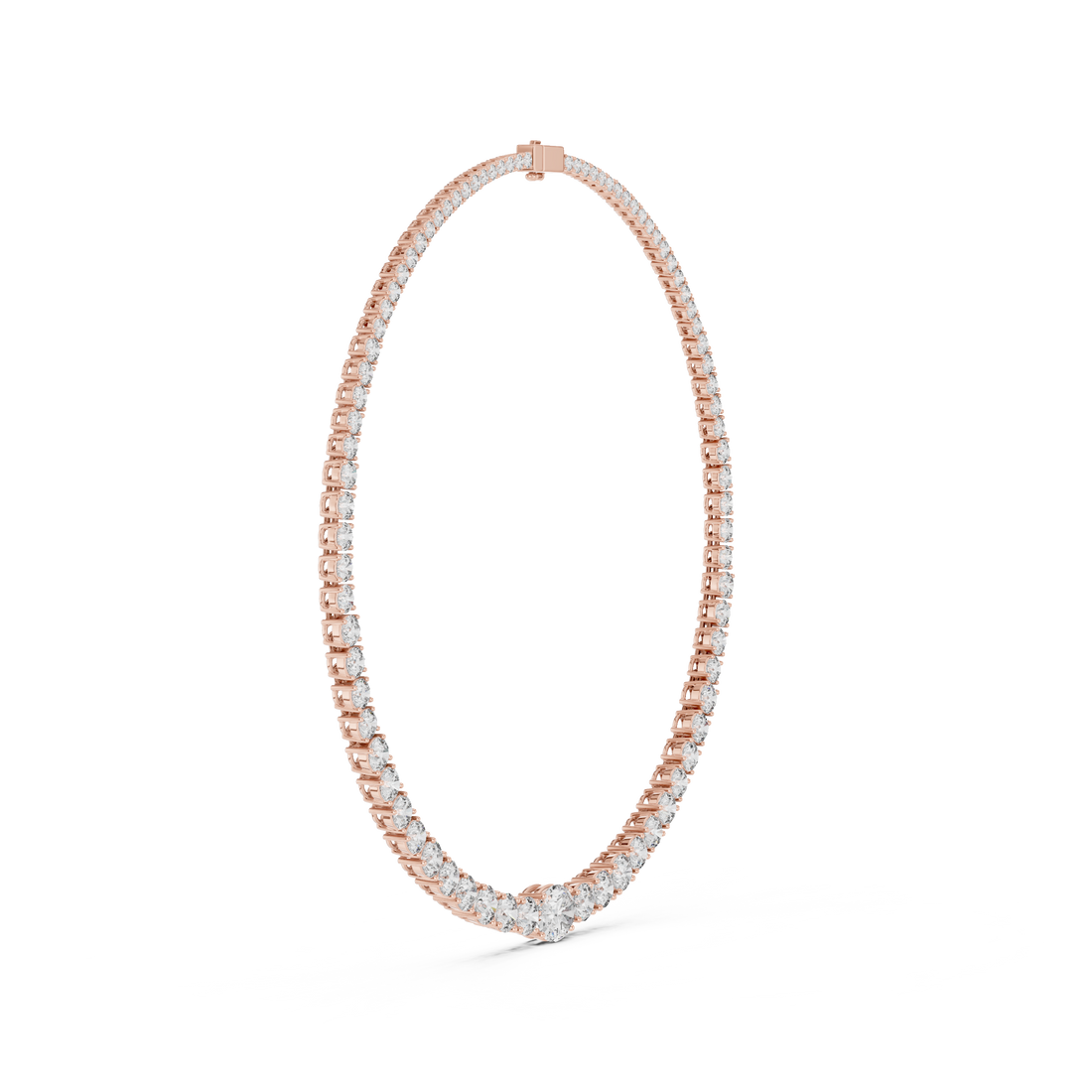 Elegant Lab-Grown Diamond Tennis Necklace in 14K/18K Gold