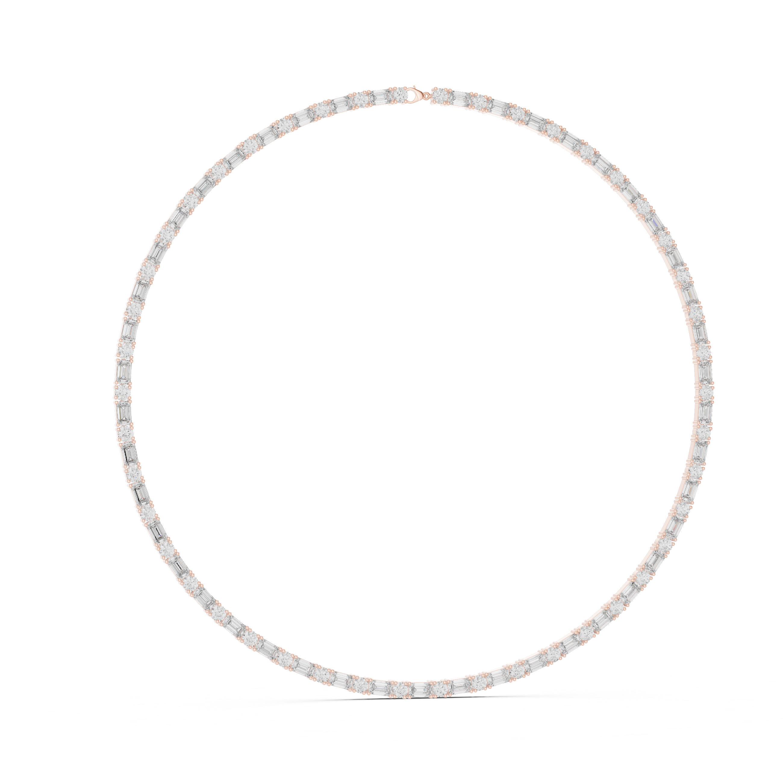 Classic Lab-Grown Diamond Tennis Necklace in 14K/18K Gold