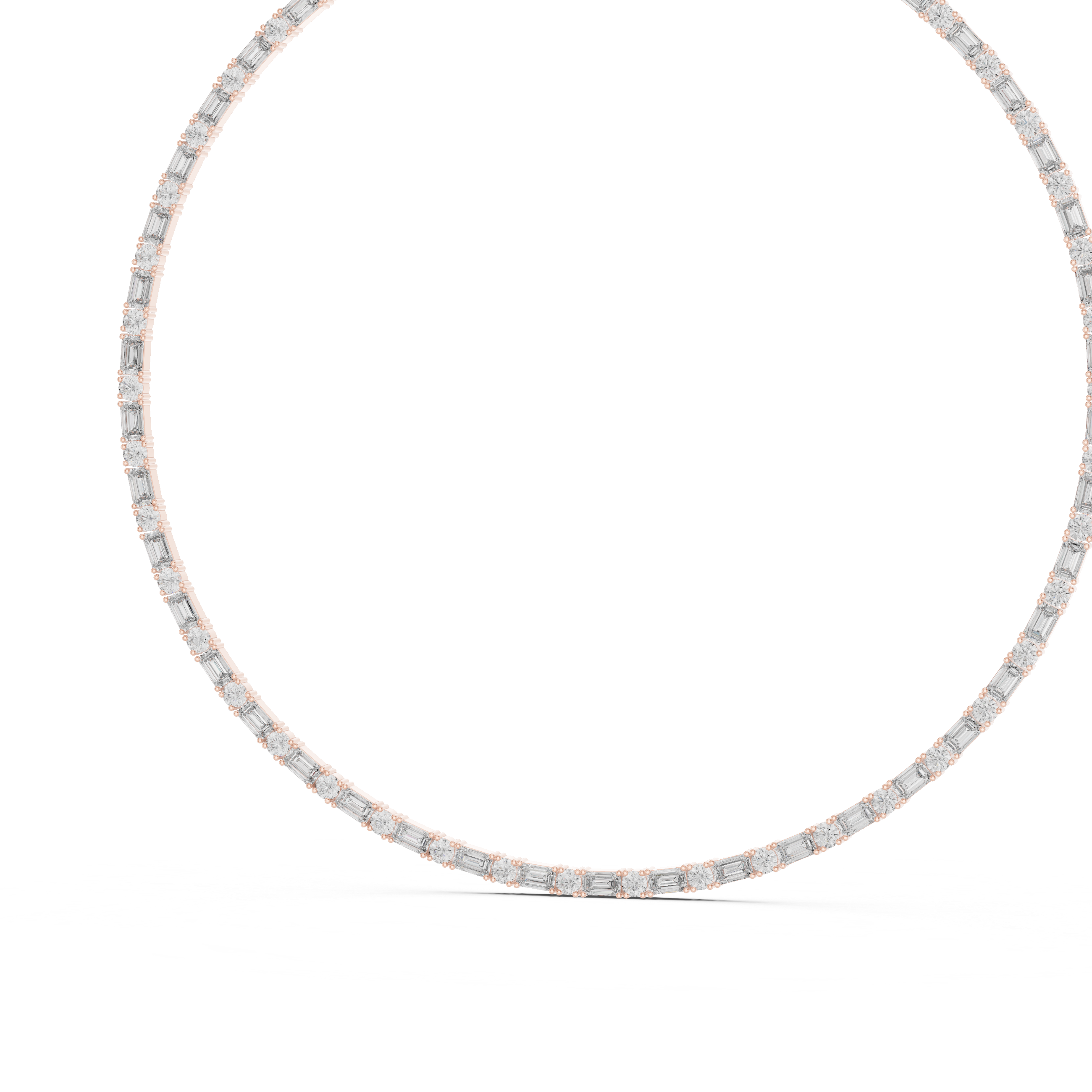 Classic Lab-Grown Diamond Tennis Necklace in 14K/18K Gold