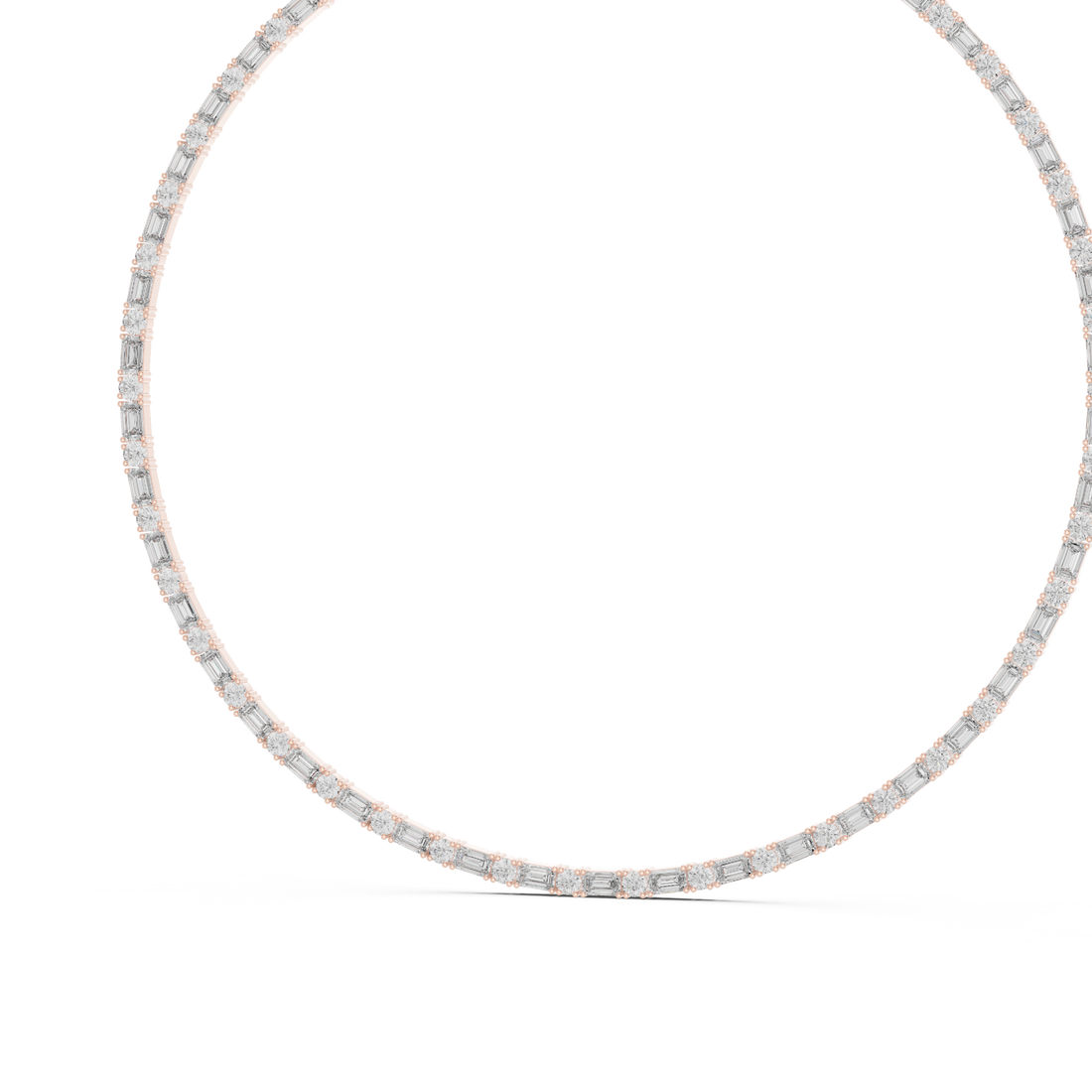 Classic Lab-Grown Diamond Tennis Necklace in 14K/18K Gold