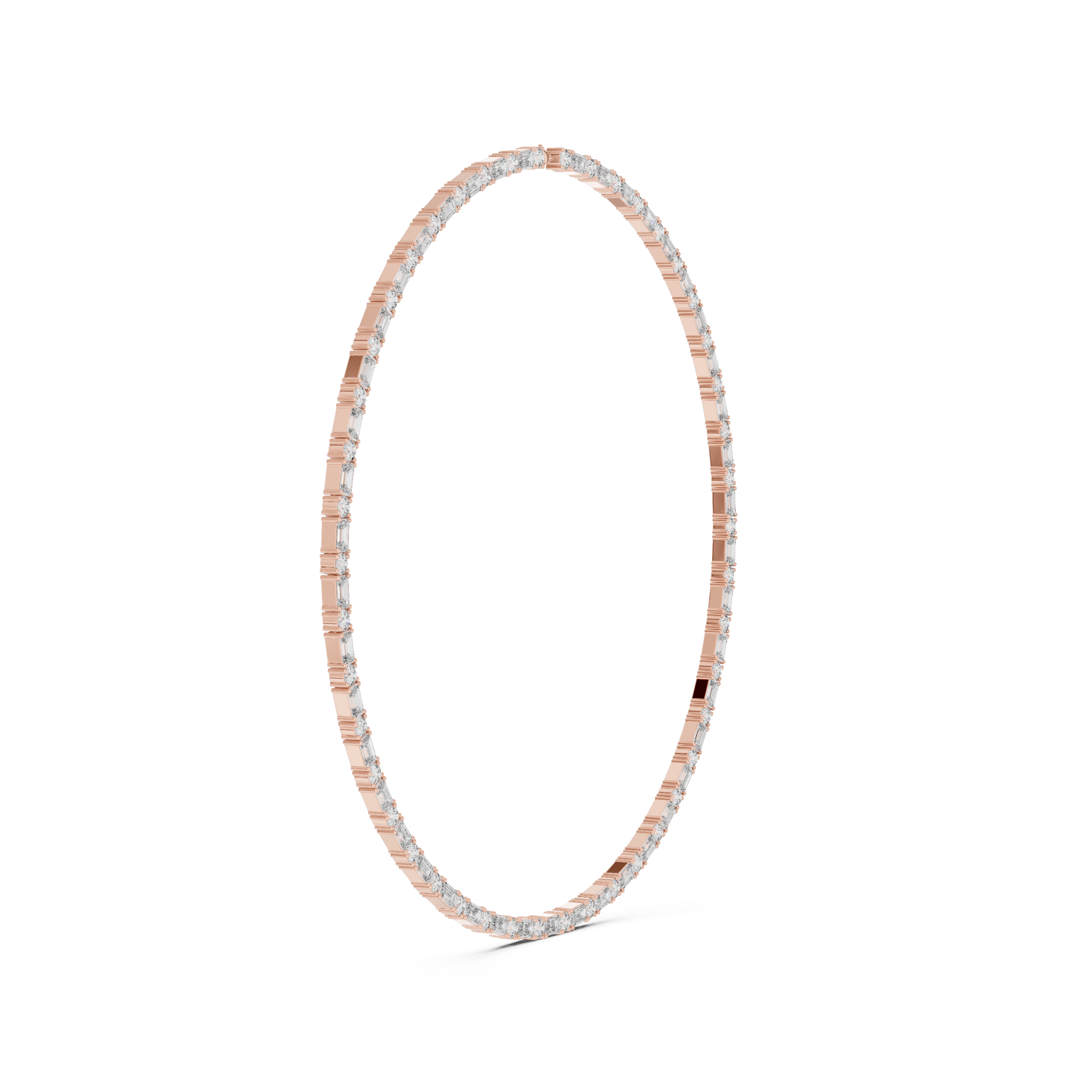 Classic Lab-Grown Diamond Tennis Necklace in 14K/18K Gold