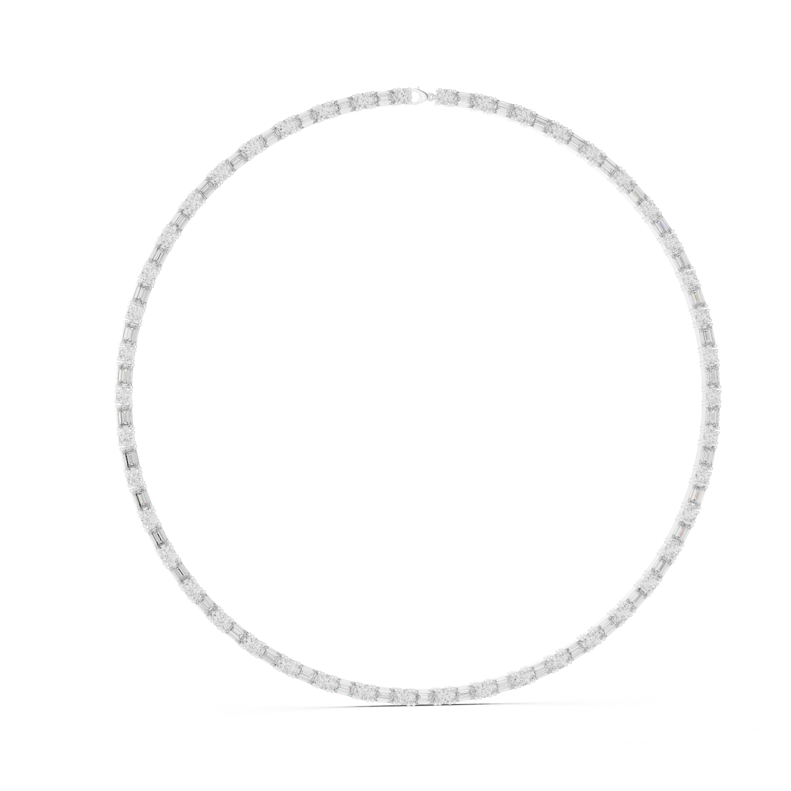 Classic Lab-Grown Diamond Tennis Necklace in 14K/18K Gold