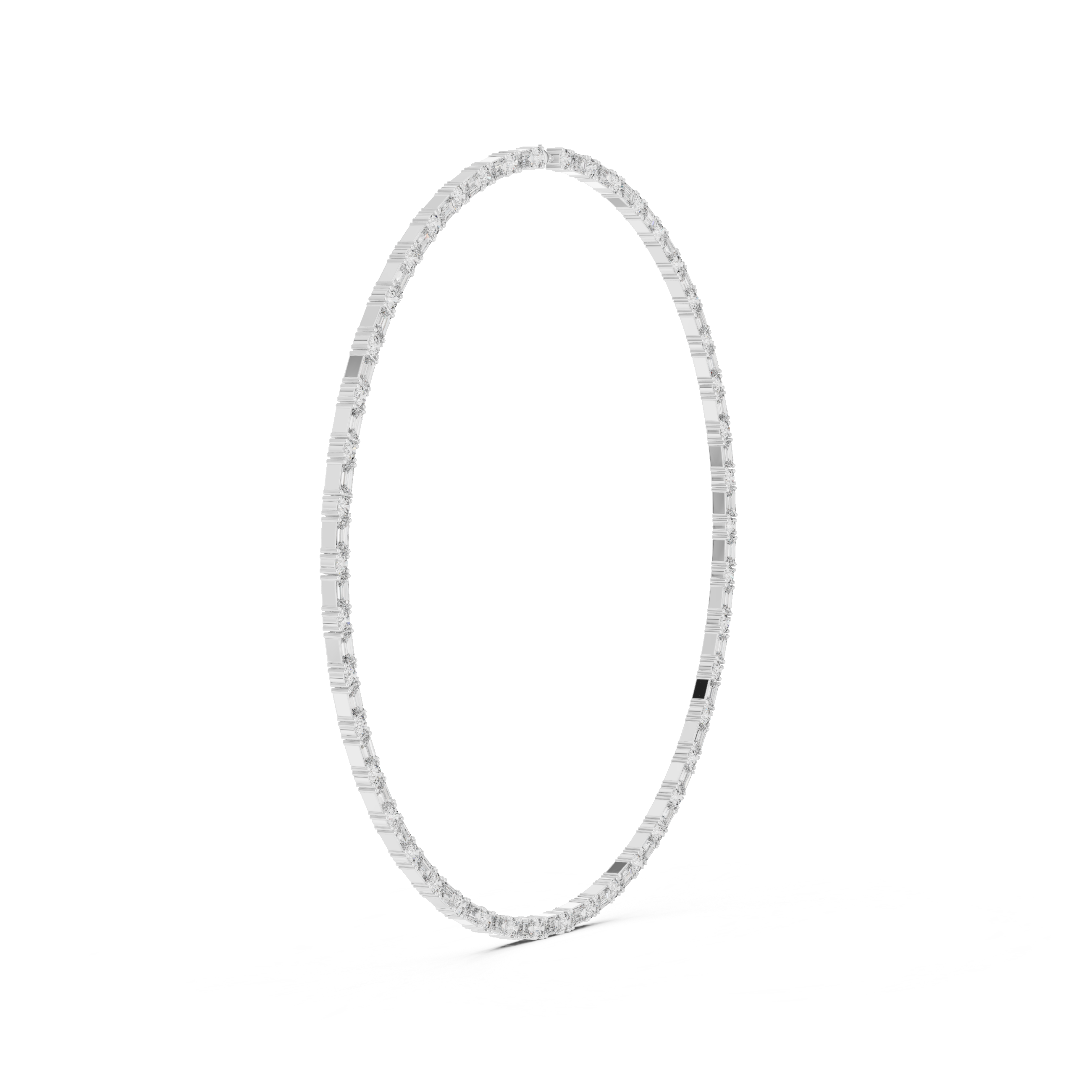 Classic Lab-Grown Diamond Tennis Necklace in 14K/18K Gold