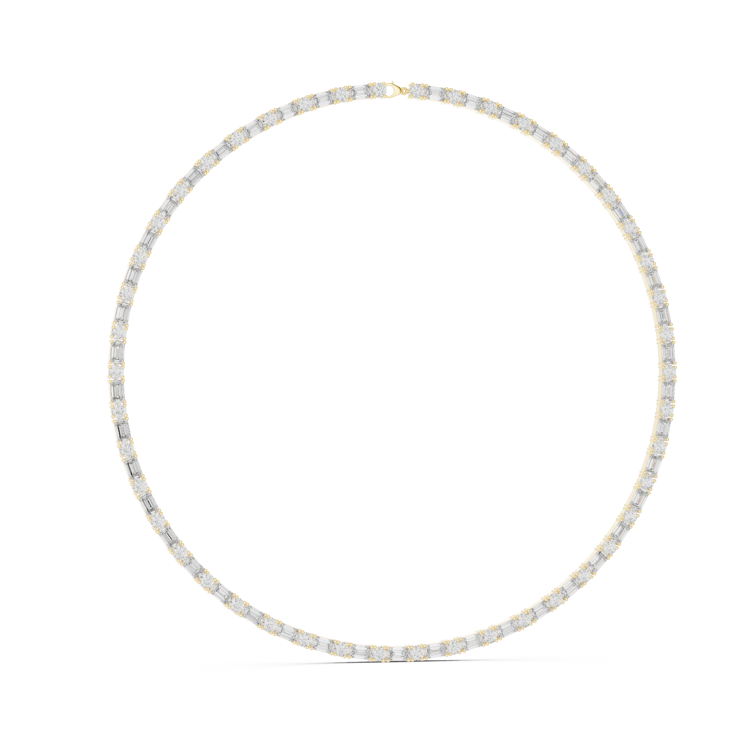 Classic Lab-Grown Diamond Tennis Necklace in 14K/18K Gold