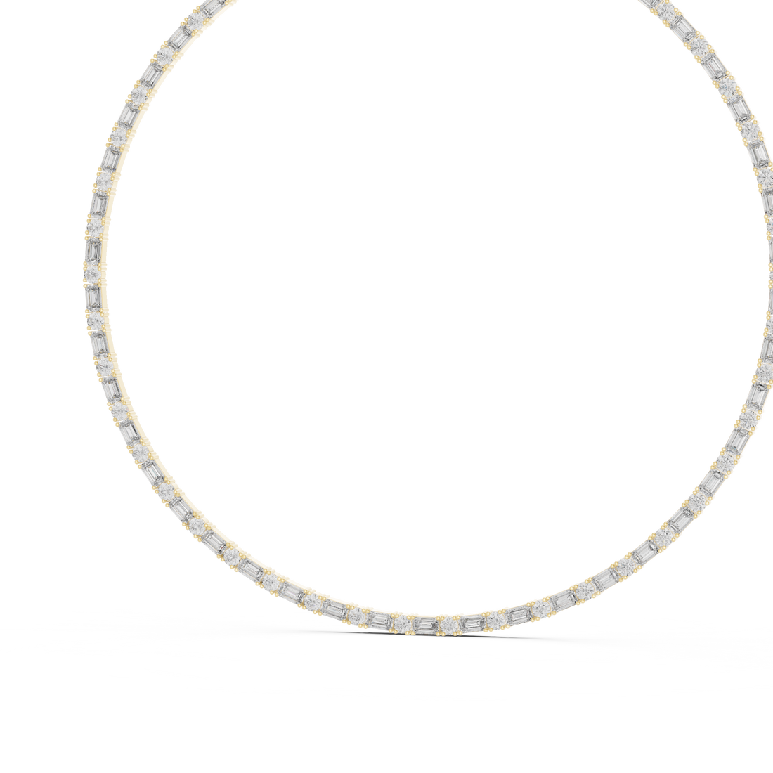 Classic Lab-Grown Diamond Tennis Necklace in 14K/18K Gold