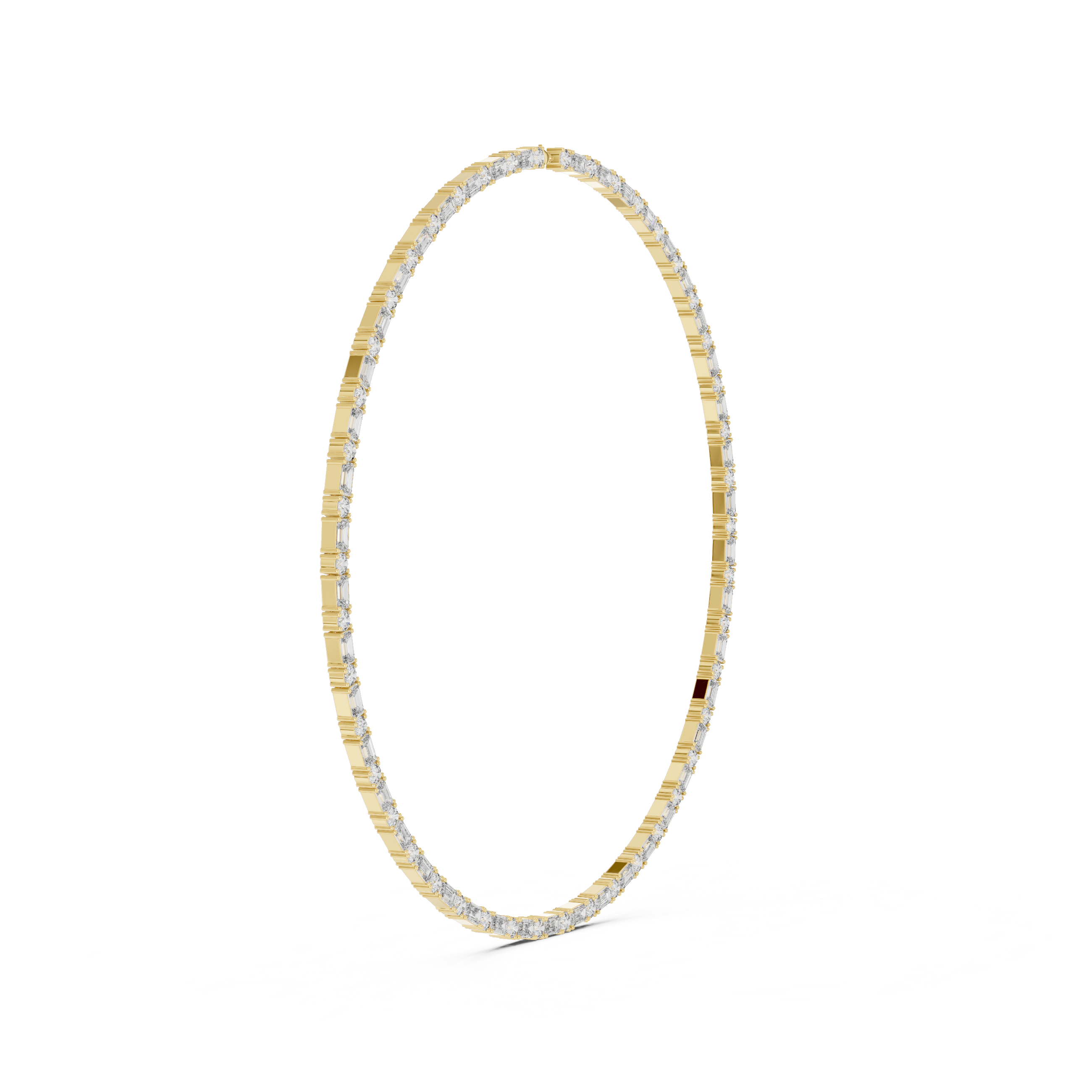 Classic Lab-Grown Diamond Tennis Necklace in 14K/18K Gold