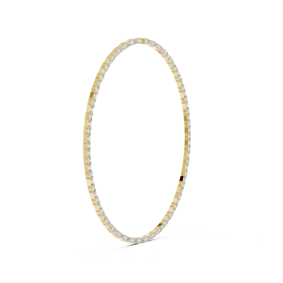 Classic Lab-Grown Diamond Tennis Necklace in 14K/18K Gold