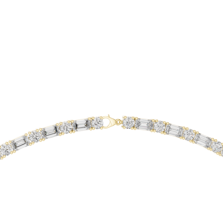 Classic Lab-Grown Diamond Tennis Necklace in 14K/18K Gold
