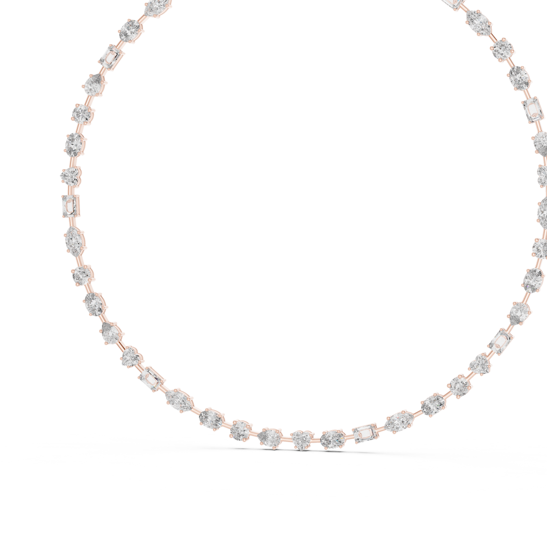 Elegant Lab-Grown Diamond Necklace in 14K/18K Gold