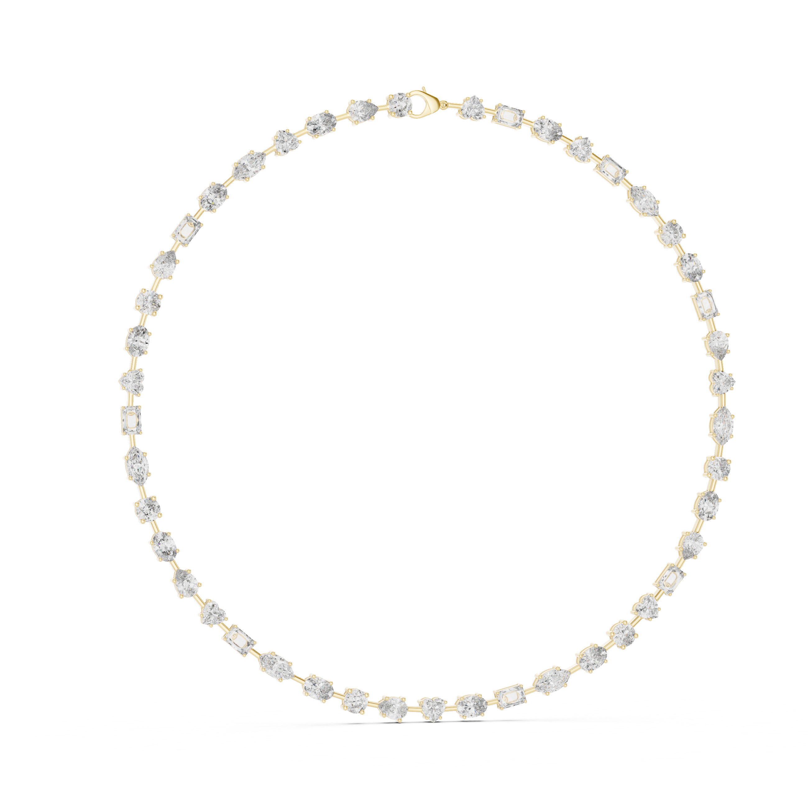 Elegant Lab-Grown Diamond Necklace in 14K/18K Gold