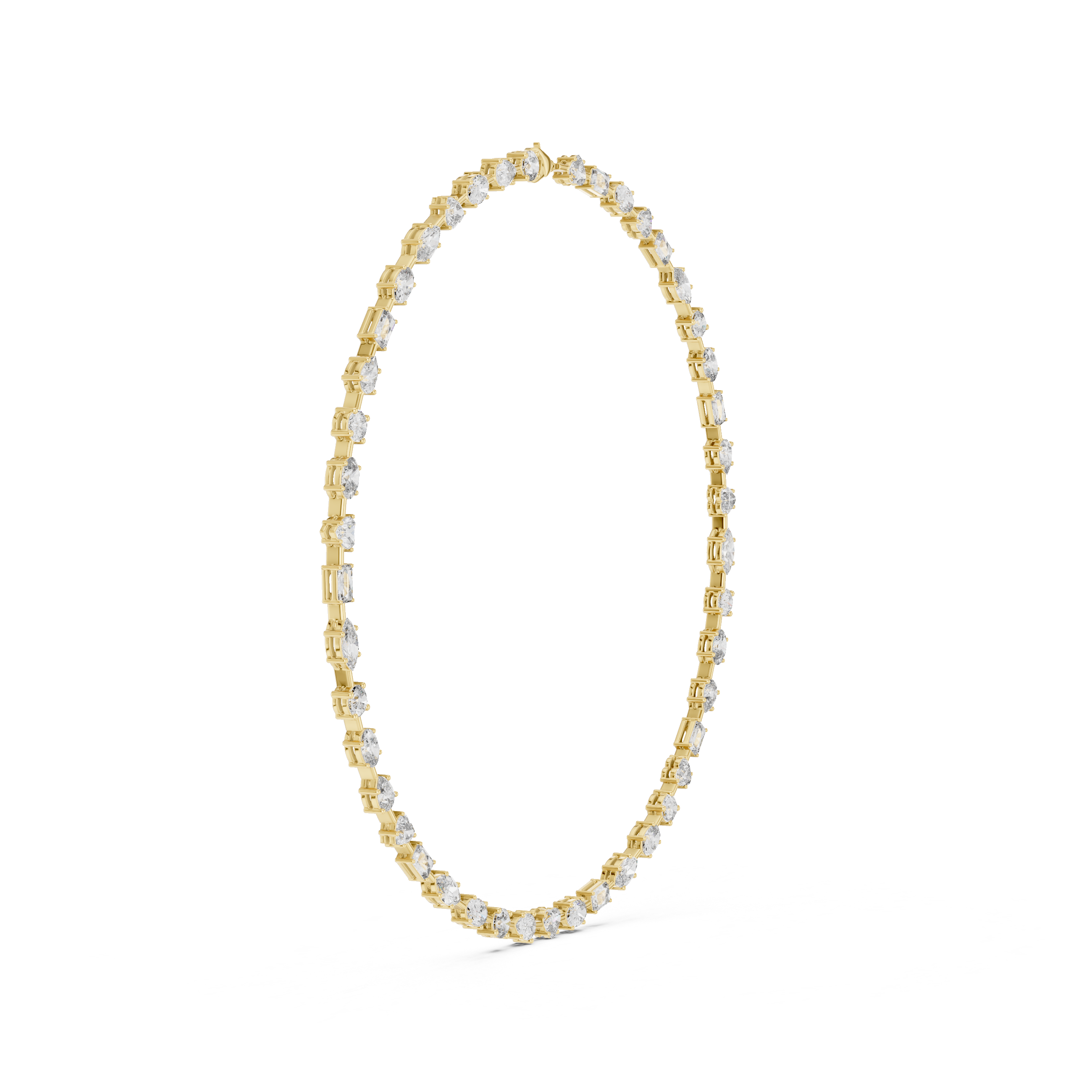 Elegant Lab-Grown Diamond Necklace in 14K/18K Gold
