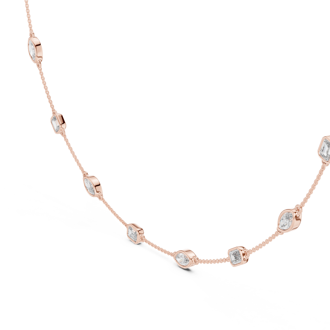 Radiant Lab-Grown Diamond Necklace in Premium 14K/18K Gold